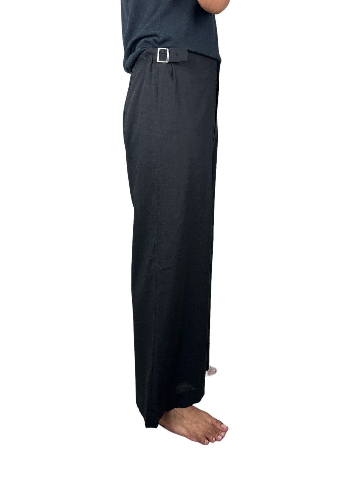 Yohji Yamamoto Vintage Yohji Yamamoto Wide Leg Wool Trousers Size US 33 - 18 Thumbnail