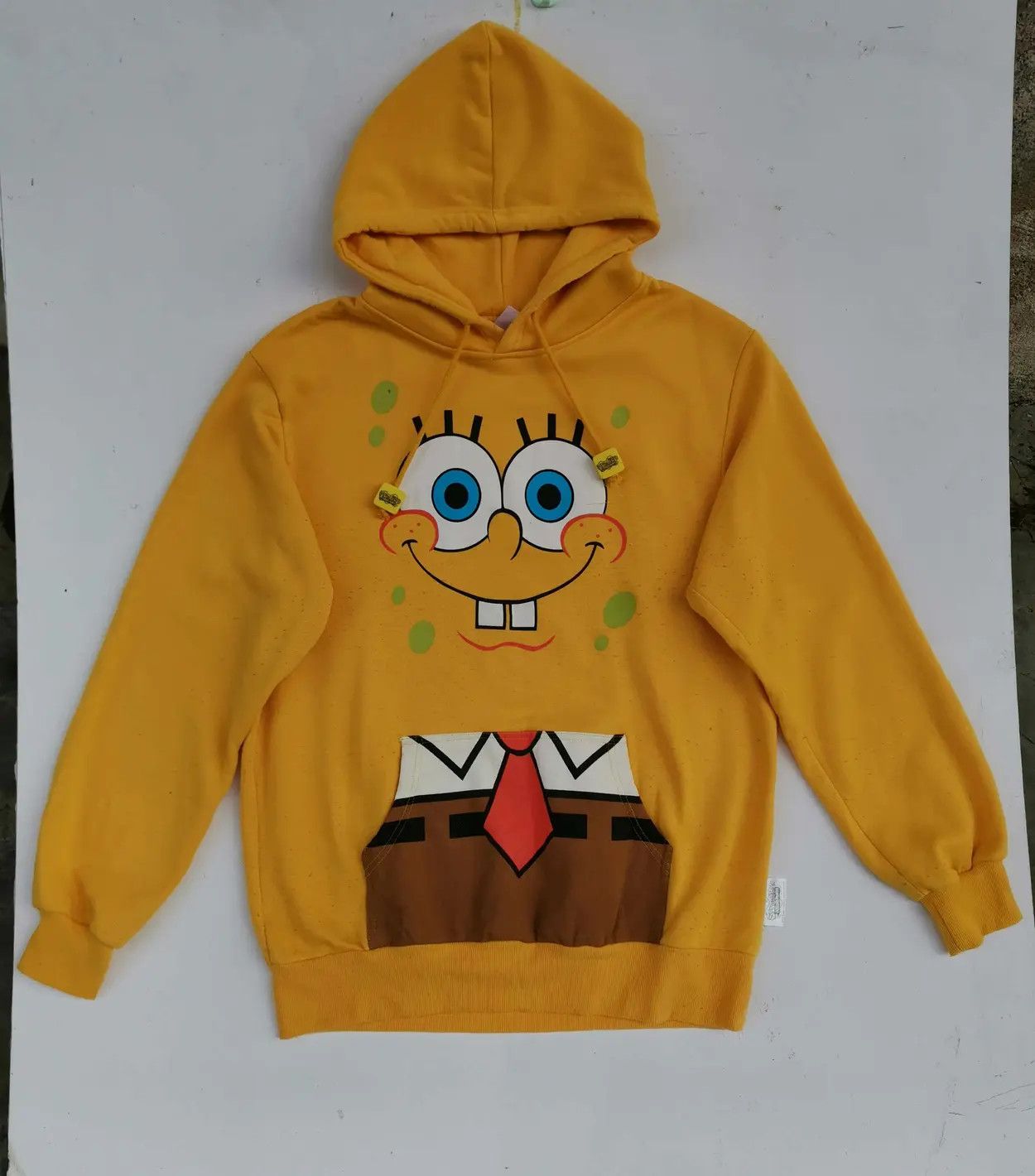 Cartoon Network Rare!!! Spongebob Squarepants Big Logo Hoodie Sweatshirt Size US L / EU 52-54 / 3 - 3 Thumbnail