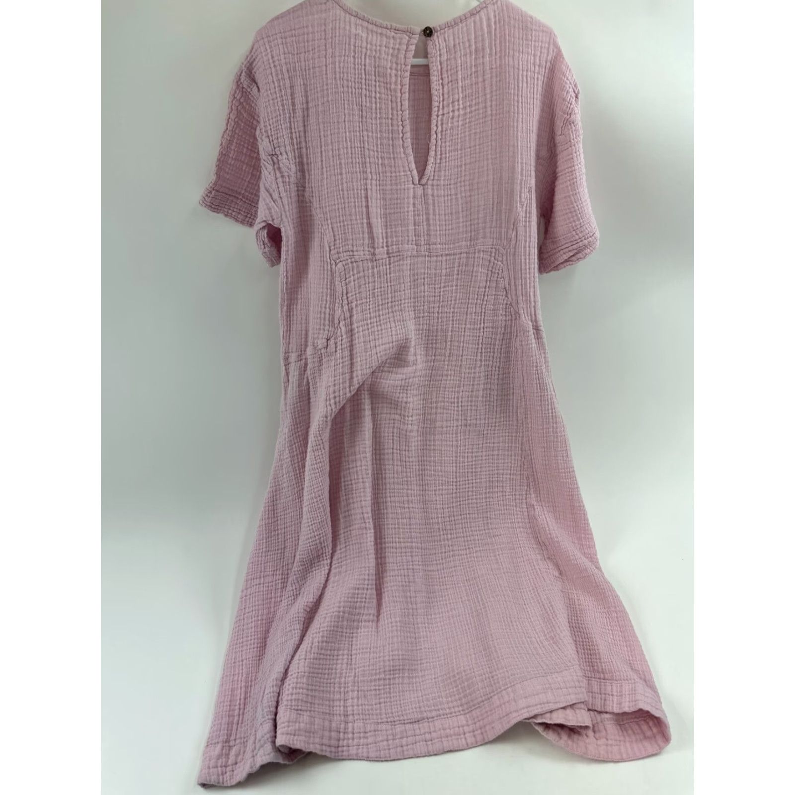 Free People Free People Pink Woven Dress Womens S Short Sleeve A-Line Maxi Casual Outdoor Pockets Size 28" / US 6 / IT 42 - 6 Thumbnail