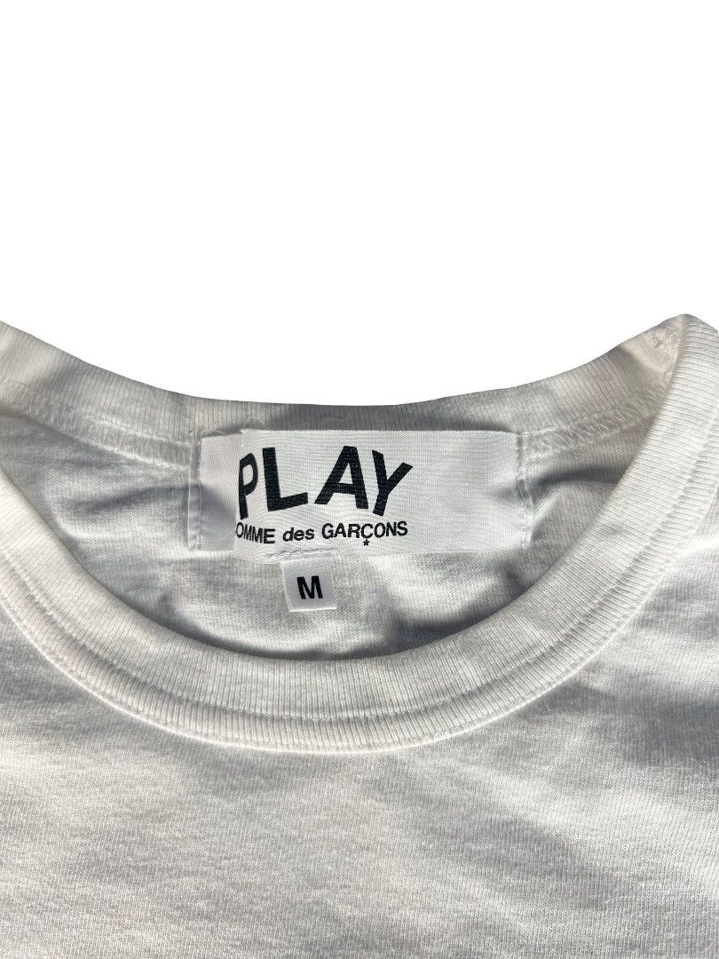 Comme des Garcons CDG PLAY Hem Heart Tee – Size M (Fits S/M) Size US M / EU 48-50 / 2 - 2 Thumbnail