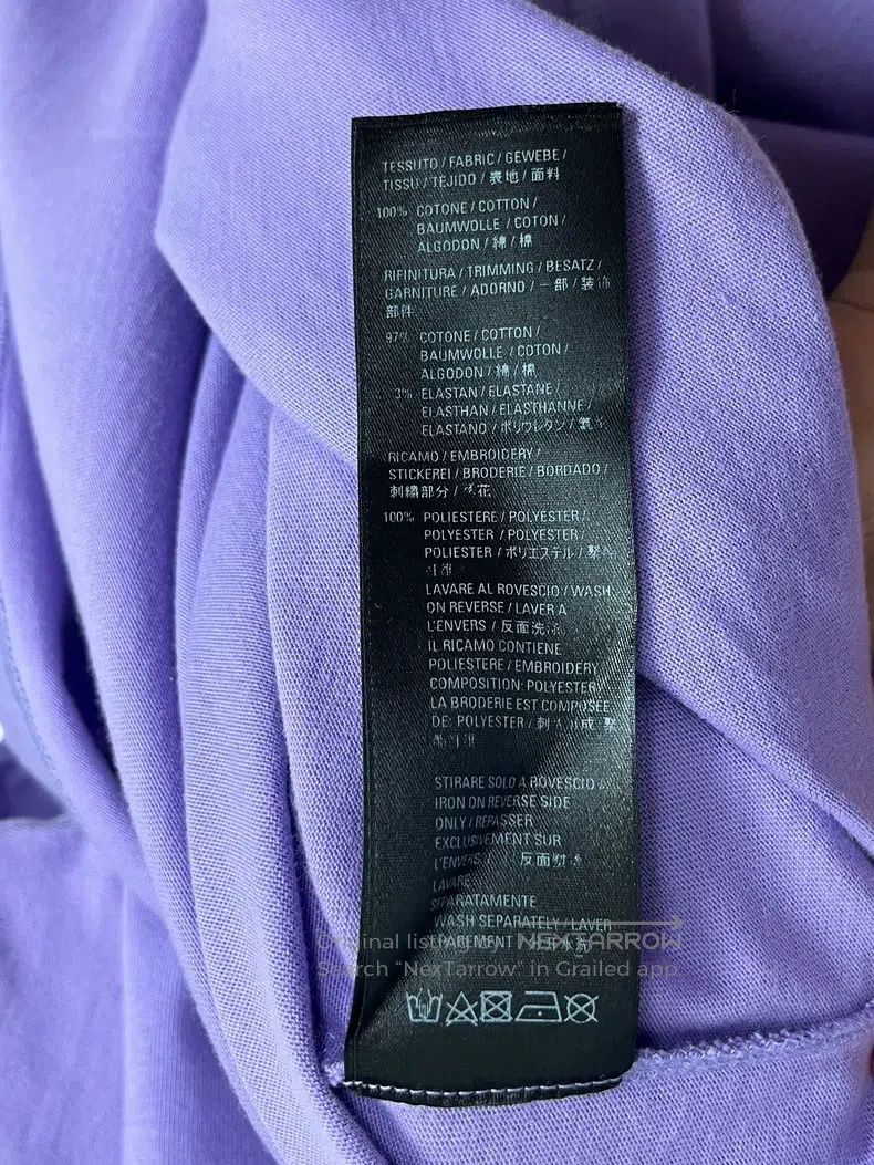 Balenciaga Balenciaga Black Label Purple Logo Short Sleeve T-Shirt Size US XXS / EU 40 - 6 Thumbnail