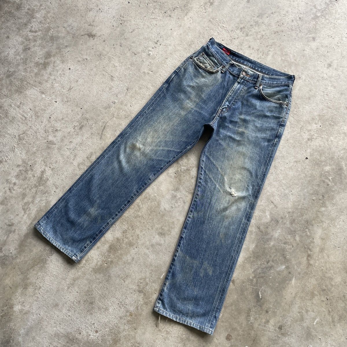 Edwin W30x29💥 Vintage Edwin 503 Faded Denim Jeans Pants Size US 30 / EU 46 - 2 Thumbnail