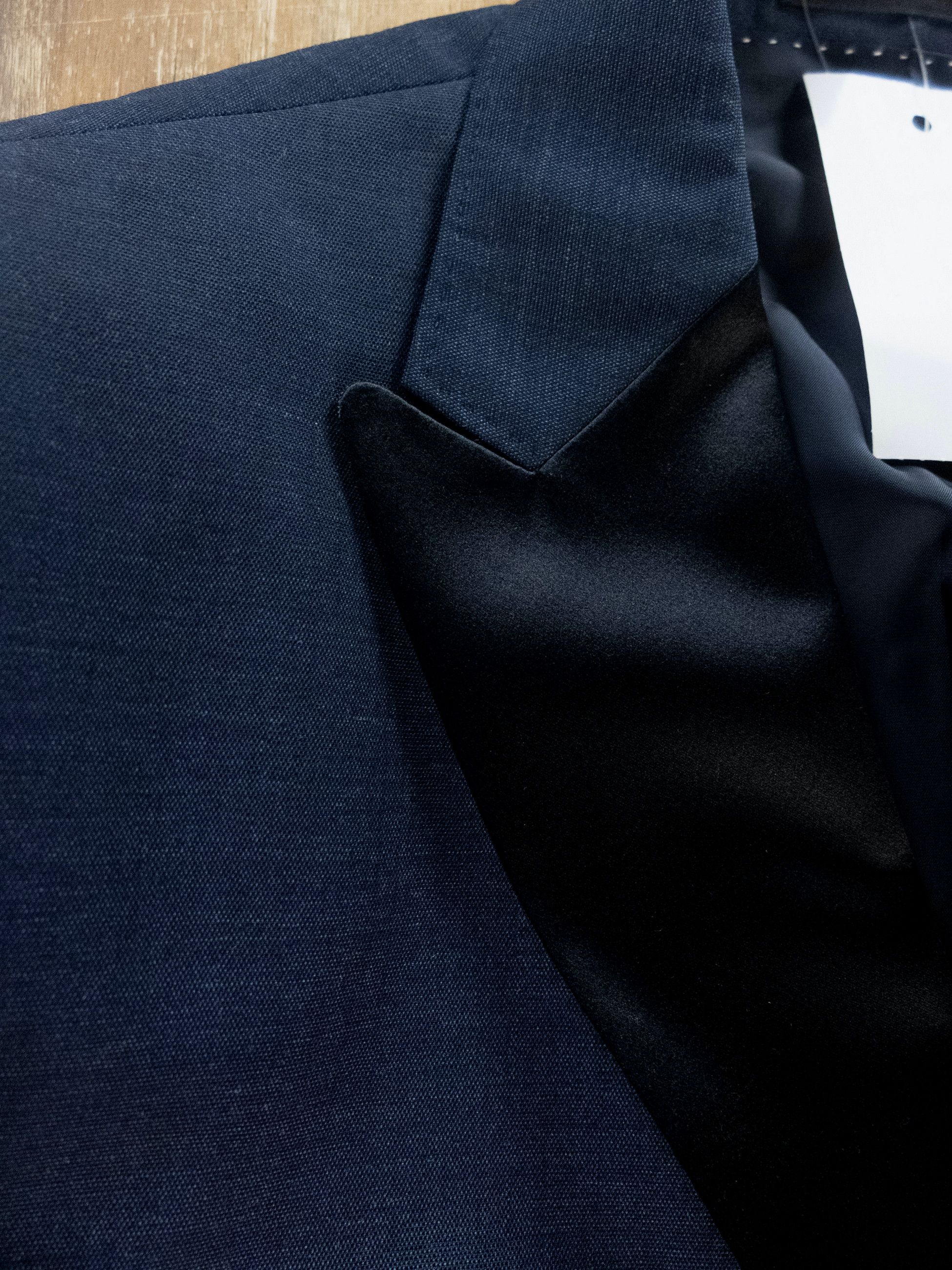 Z Zegna Z ZEGNA navy blue wool tuxedo jacket Size 44 US / 54 IT Size 44R - 4 Thumbnail