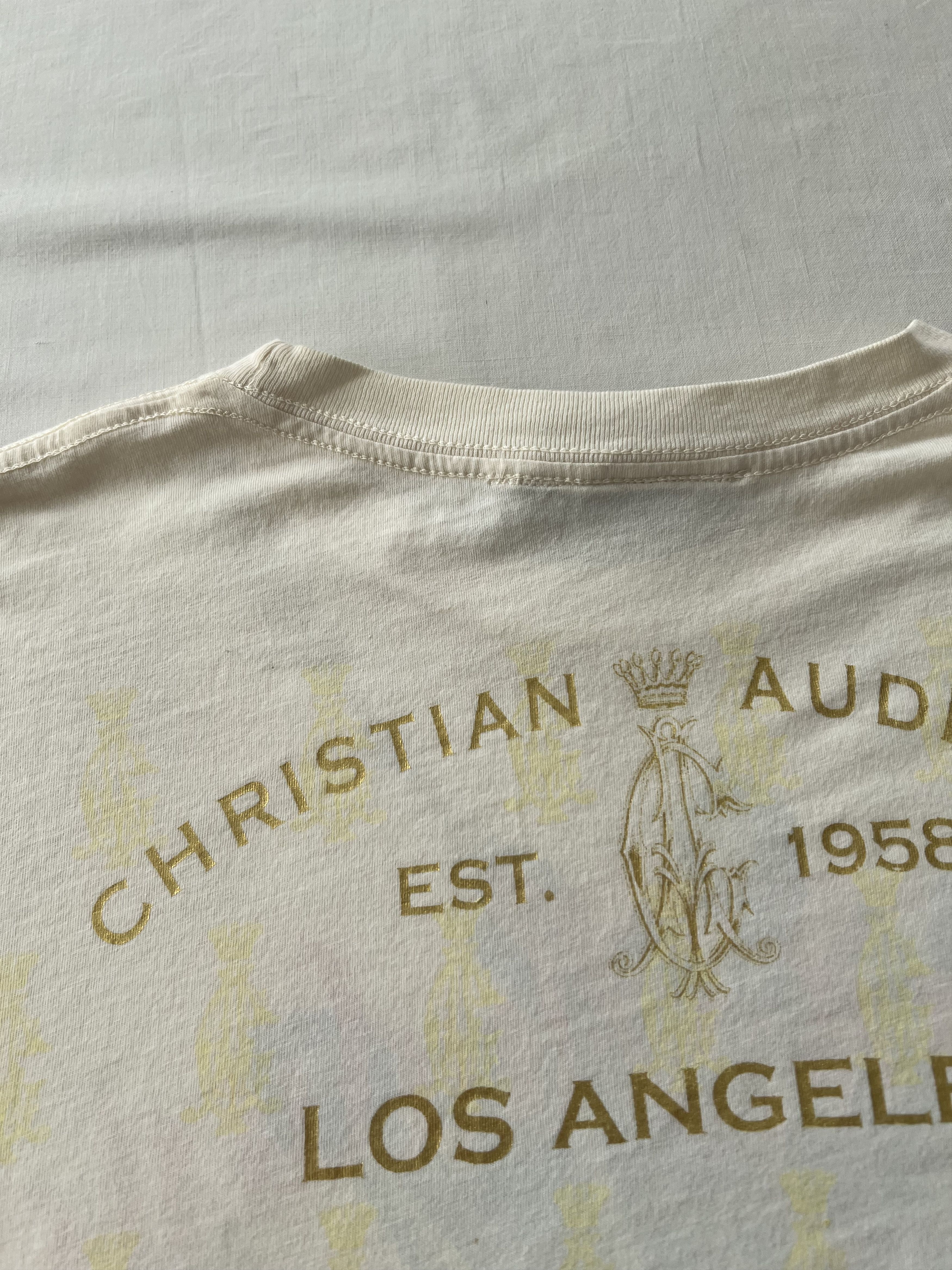 Christian Audigier Christian Audigier Ed Hardy Skull Hands Tattoo Y2k White Tee Size US L / EU 52-54 / 3 - 15 Thumbnail