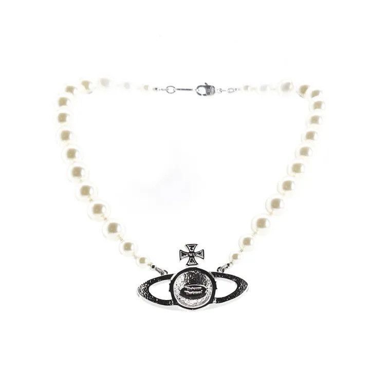 Vivienne Westwood Vivienne Westwood One Row Pearl Relief Choker -2507 Size ONE SIZE - 2 Thumbnail