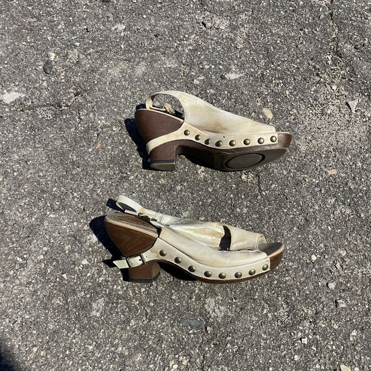 Vintage 90s heels platform shoes Studded Eyelets boots slip old mmm Size US 6 / IT 36 - 1 Thumbnail