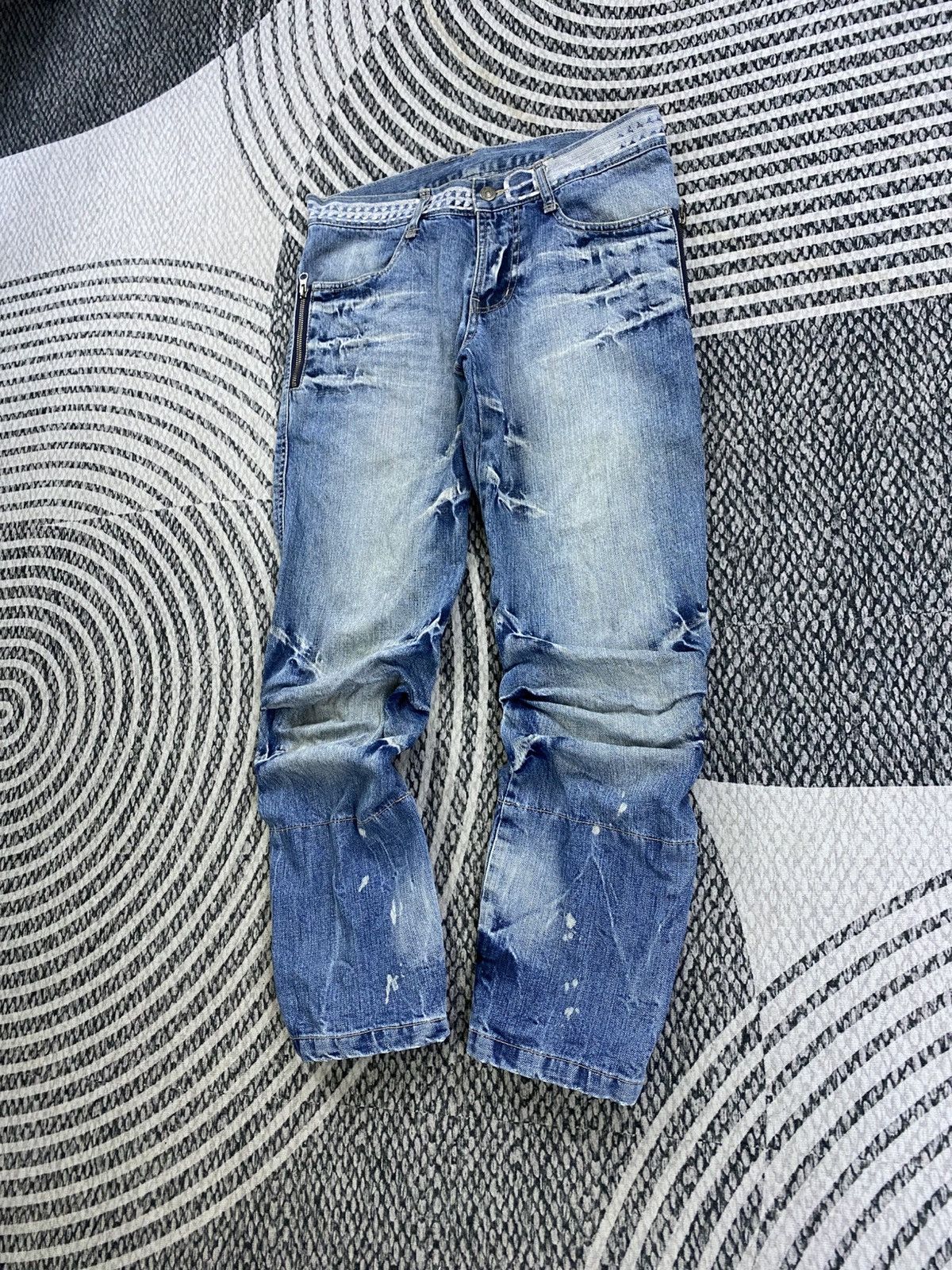 PPFM Vintage PPFM Curve Distressed Denim Pants Size US 32 / EU 48 - 4 Thumbnail