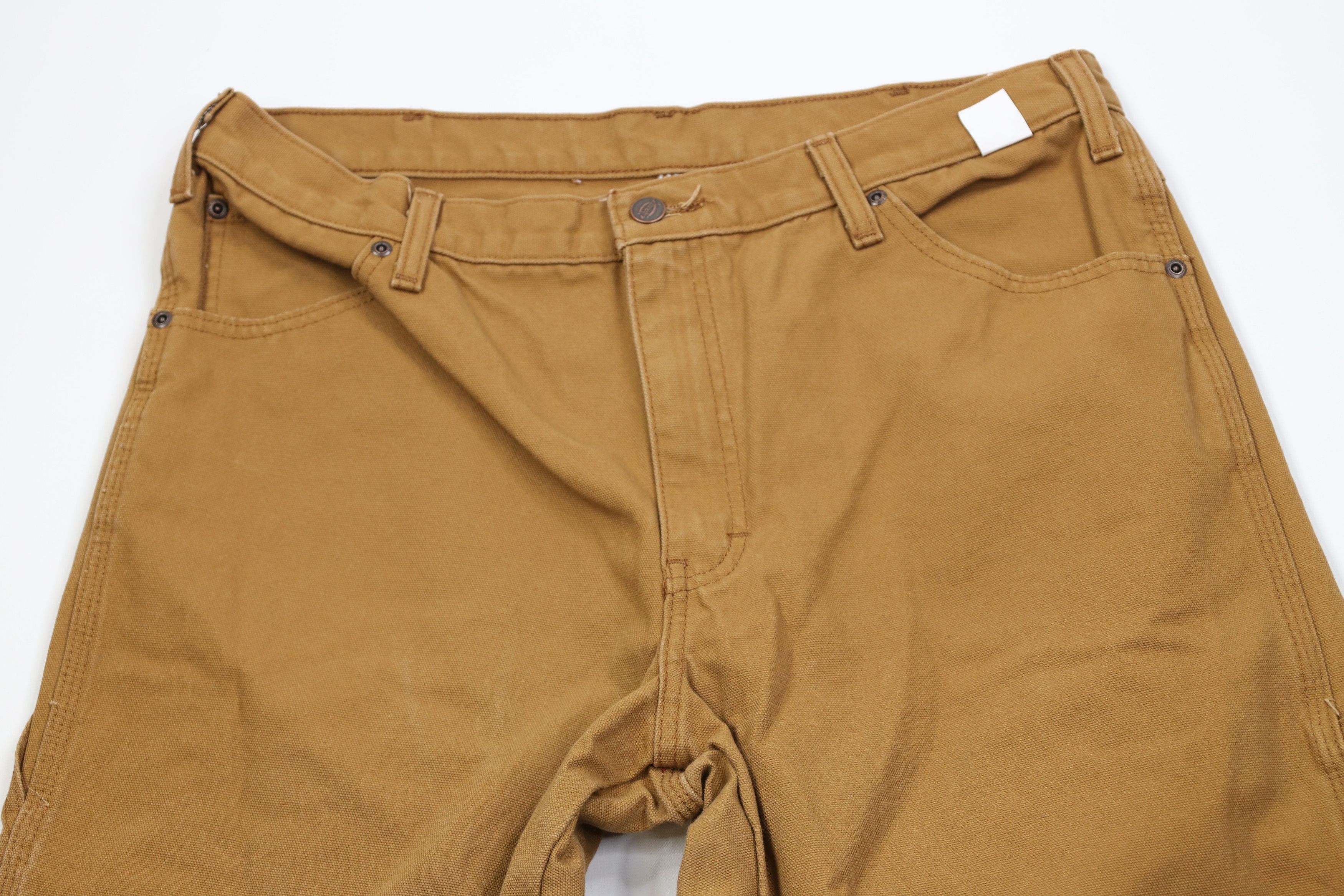Dickies Vintage Y2K Dickies Wide Leg Dungaree Pants Duck Brown Size US 34 / EU 50 - 2 Thumbnail