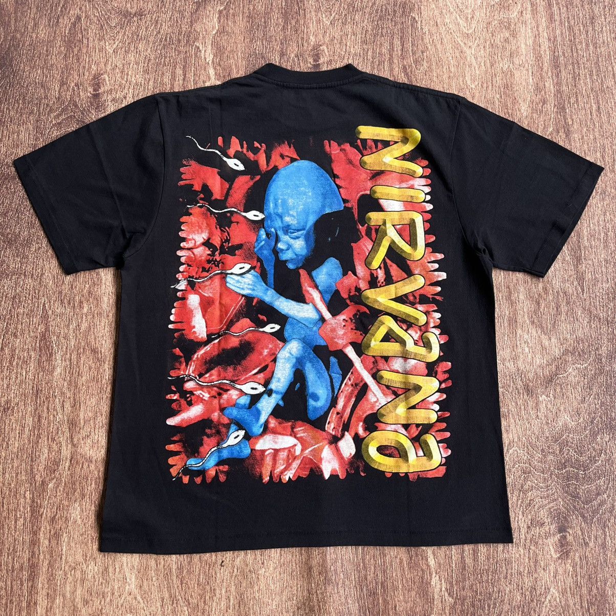 Band Tees × Nirvana × Vintage 💥VERY RARE💥 BOOTLEG NIRVANA KURT COBAIN Size US XL / EU 56 / 4 - 2 Thumbnail