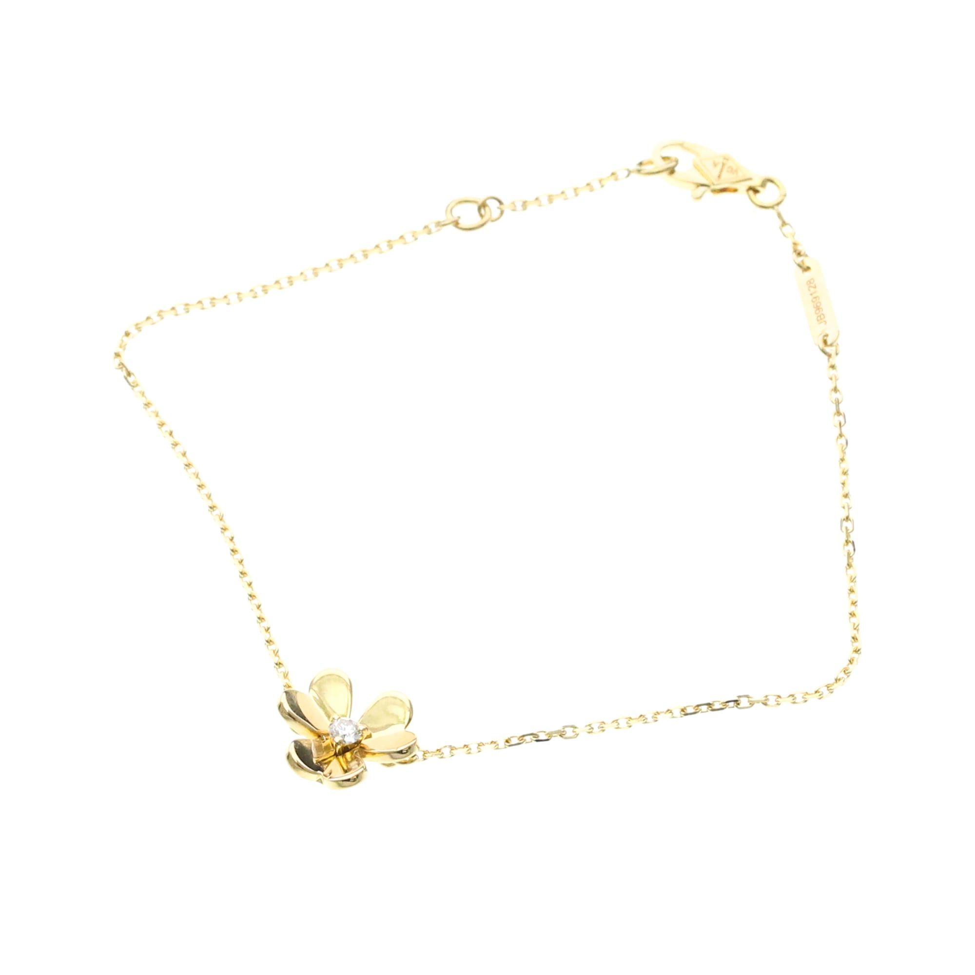 Van Cleef & Arpels Van Cleef & Arpels Frivole Mini Bracelet Yellow Gold (18K) Diamond Polished Size ONE SIZE - 1 Thumbnail