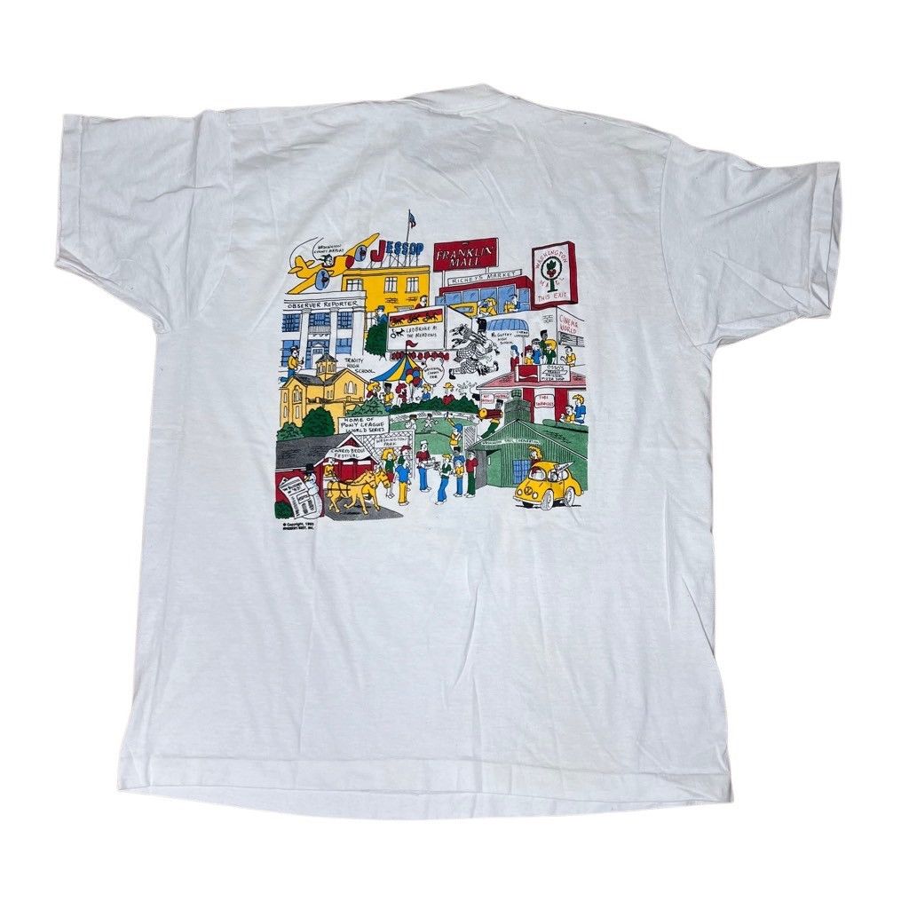 Vintage Vintage 90s Washington Pennsylvania Cartoon Tourist Shirt XL Size US XL / EU 56 / 4 - 4 Thumbnail
