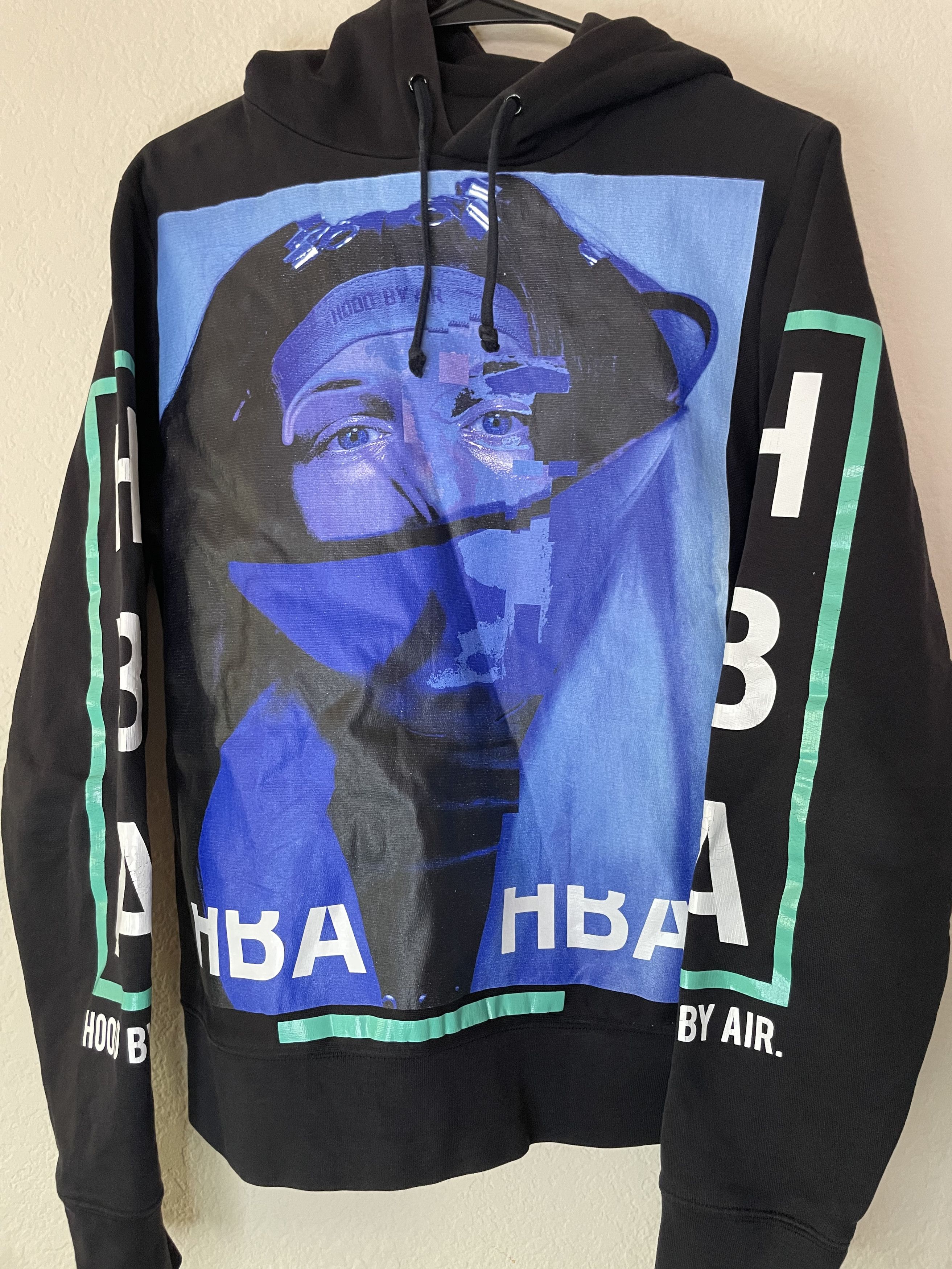 image of Hood By Air Fw 15 OG HBA Black Hoodie, Men's (Size XS)