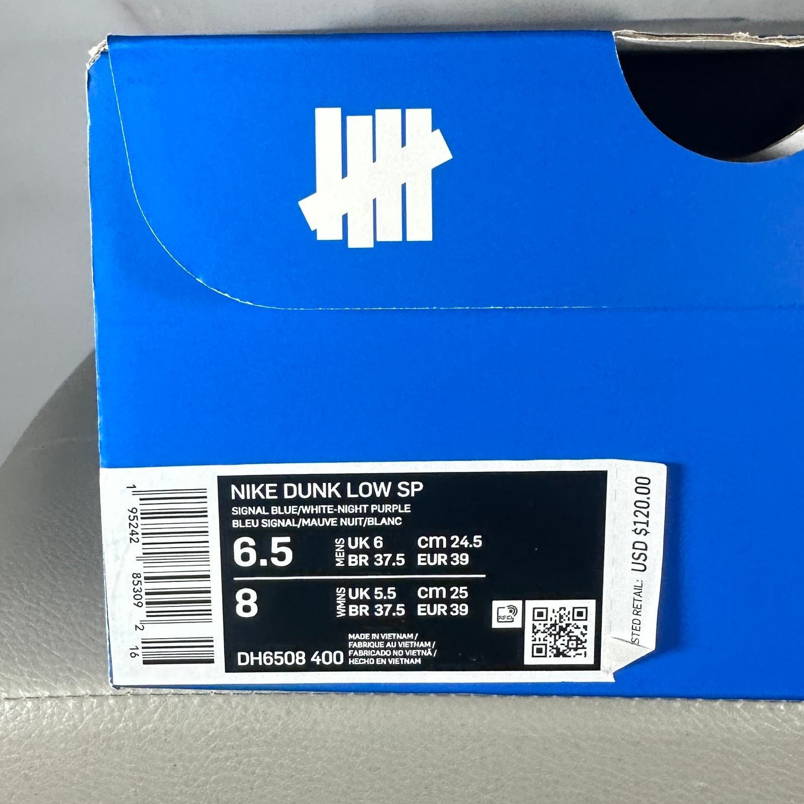 Nike × Undefeated Dunk Low ‘5 On It’ Blue Size US 8 / IT 38 - 12 Thumbnail