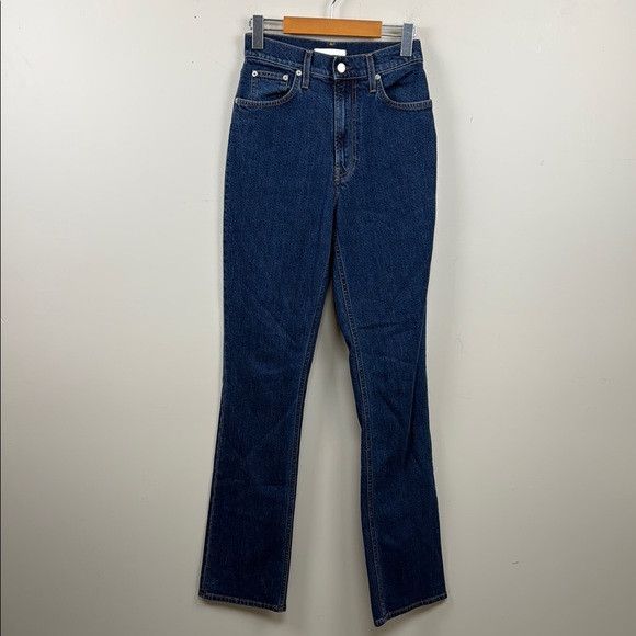 Helmut Lang HELMUT LANG slim leg dark jeans 26 straight made in Italy Size 26" / US 2 / IT 38 - 1 Thumbnail