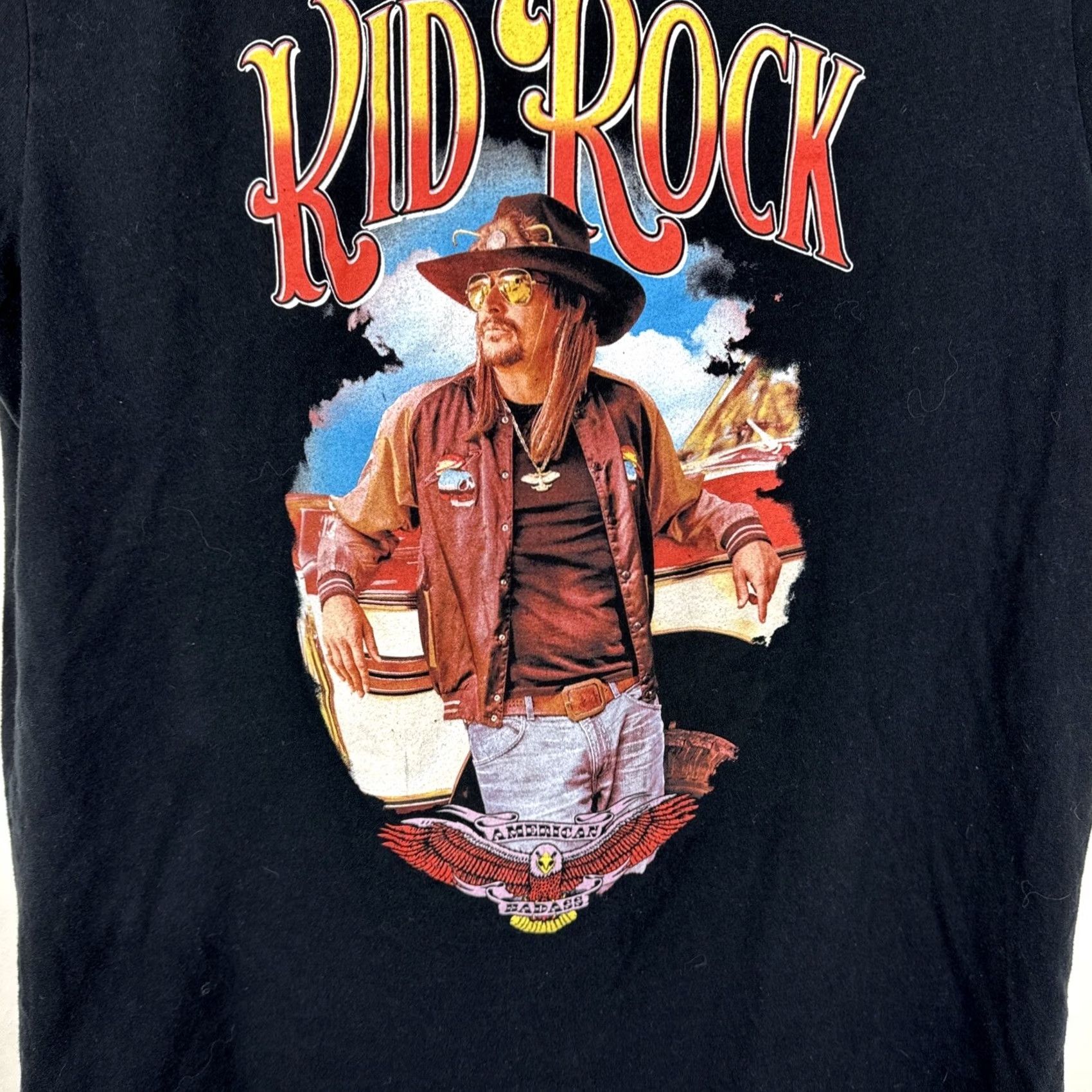 Vintage VINTAGE Kid Rock AMERICAN BAD ASS Tour Concert T Shirt Tee Large Black Size US L / EU 52-54 / 3 - 2 Thumbnail