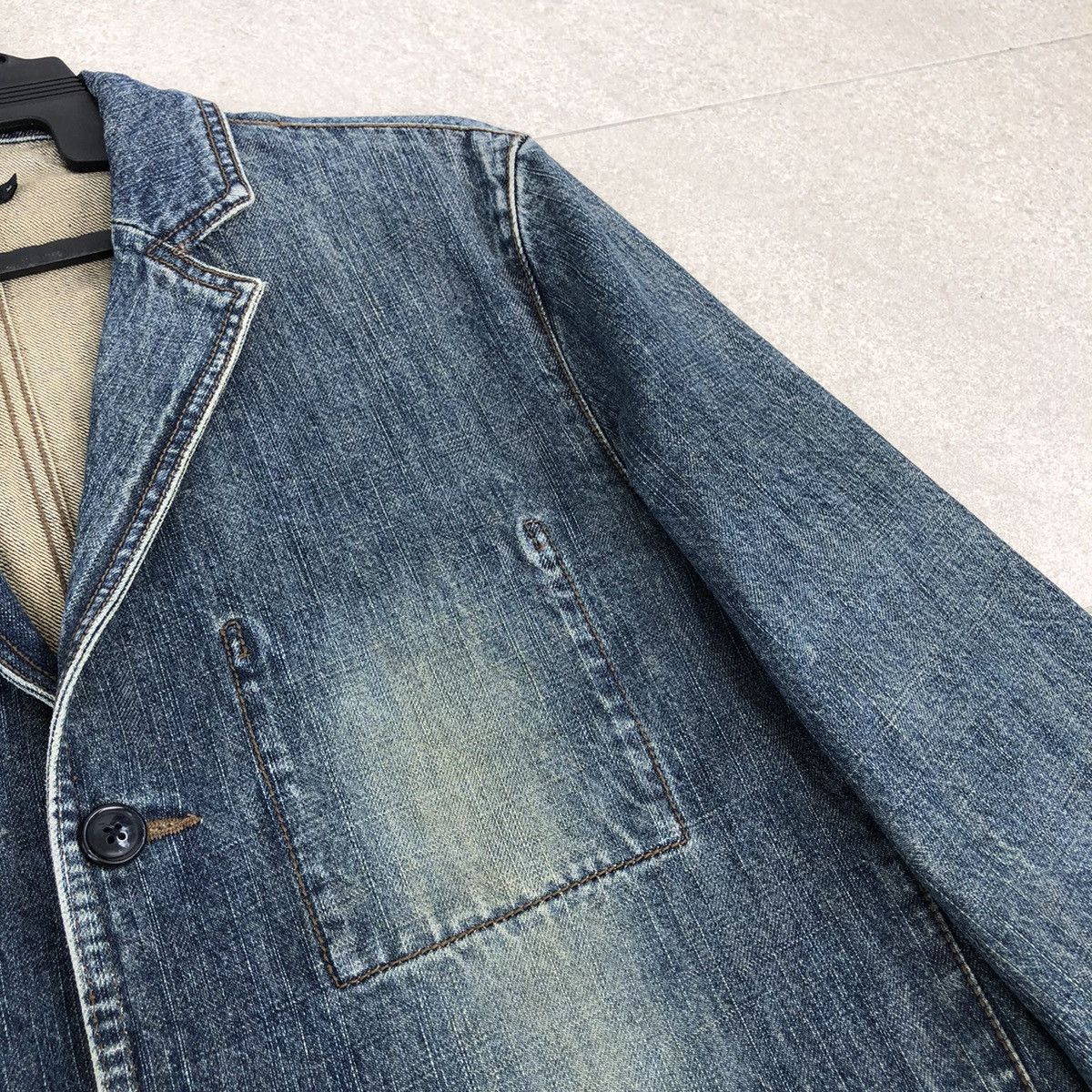 Japanese Brand Vintage Rageblue Mens Denim Jacket / Blazer Size US XL / EU 56 / 4 - 5 Thumbnail