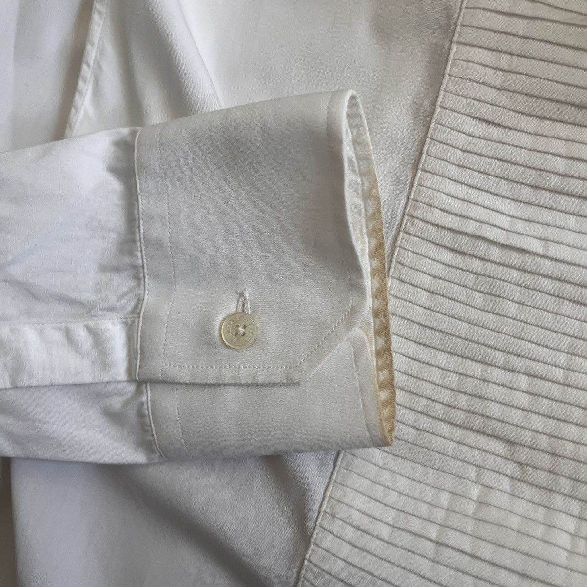 Burberry Prorsum Burberry Prorsum Archive FW01 Menchetti Era Pleated Shirt Size US M / EU 48-50 / 2 - 5 Thumbnail