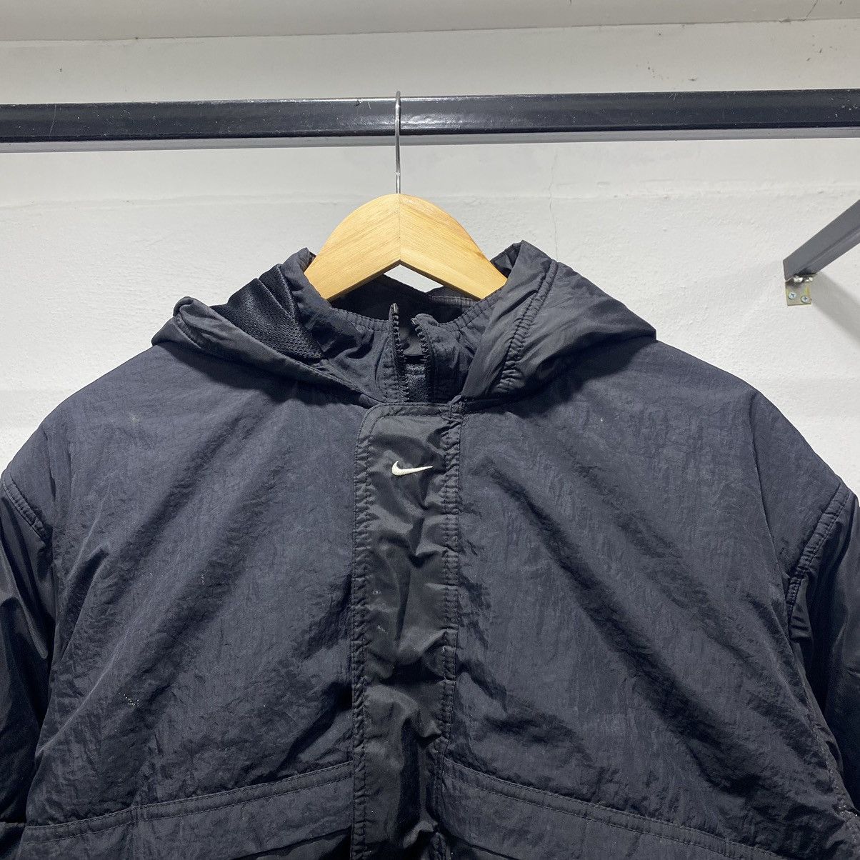 Nike × Vintage Sick☠️ Nike Center Swoosh Backhit Puffer Down Winter Jacket Size US L / EU 52-54 / 3 - 1 Thumbnail