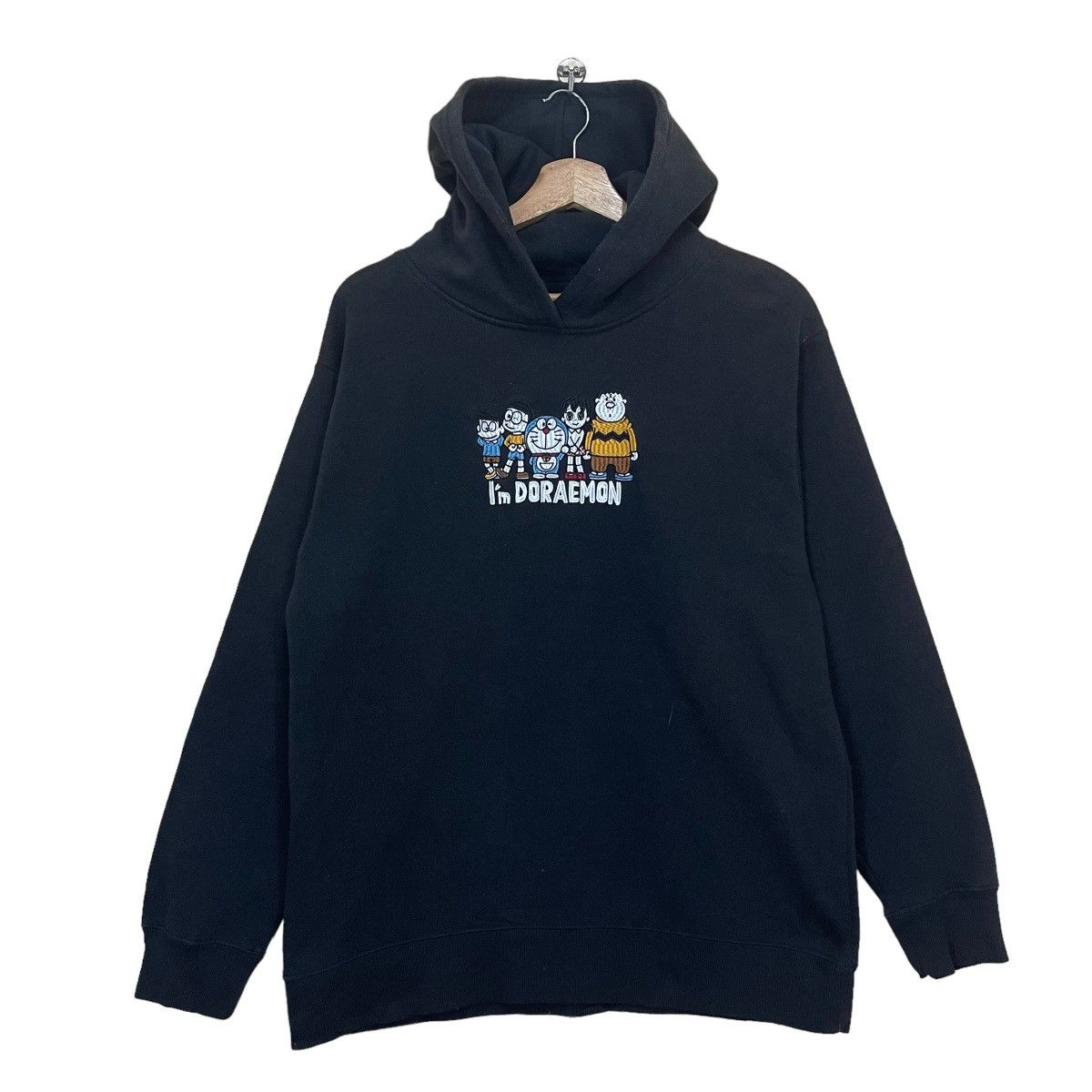Anime I AM DOREAMON BIG LOGO PULLOVER HOODIE Size US M / EU 48-50 / 2 - 1 Thumbnail