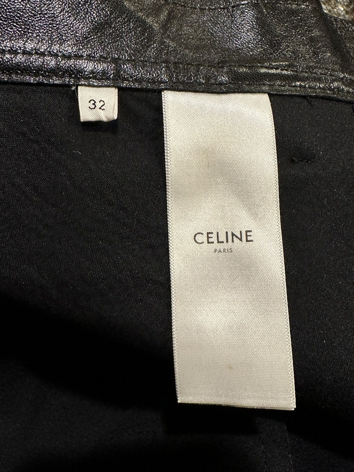 Celine Celine x Hedi Slimane Black Lambskin Leather Pants Size US 32 / EU 48 - 13 Thumbnail