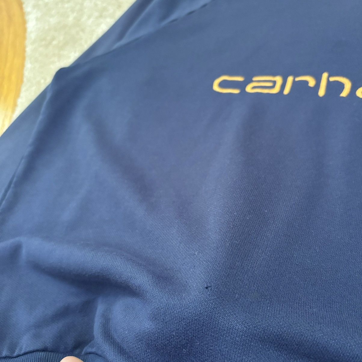 Carhartt × Vintage Vintage Carhartt Spellout Crewneck Sweatshirt Large Size US L / EU 52-54 / 3 - 5 Thumbnail