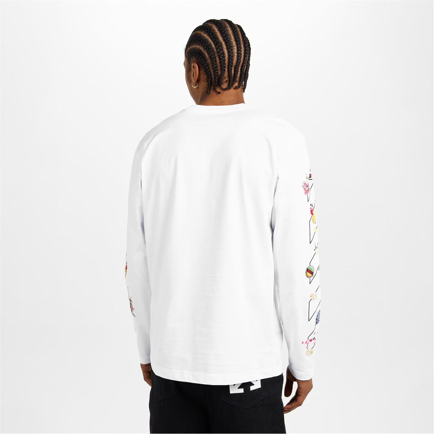 Off-White o1g2r1mq0226 Diag Skate T Long Sleeve T-Shirt In White Size US L / EU 52-54 / 3 - 4 Thumbnail