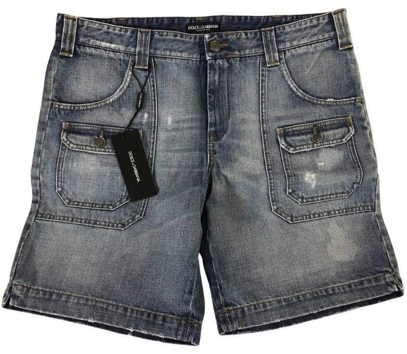 Dolce & Gabbana Dolce & Gabbana 🇮🇹 Blue 18 6 pocket denim shorts 50 36 NWT Size US 36 / EU 52 - 1 Thumbnail
