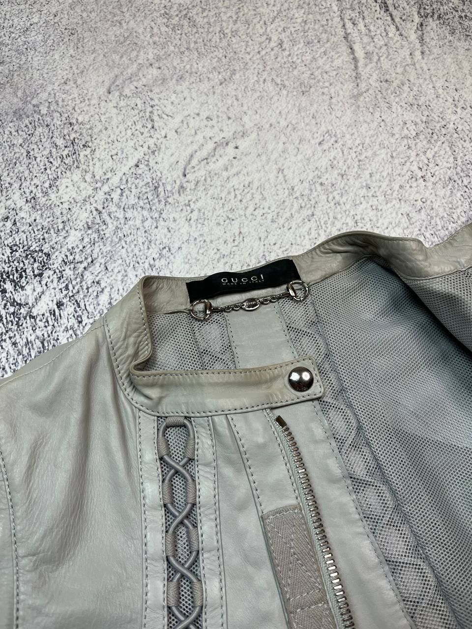 Gucci Archival Gucci by Tom Ford 2-in-1 Leather Jacket Vest Size S / US 4 / IT 40 - 16 Thumbnail