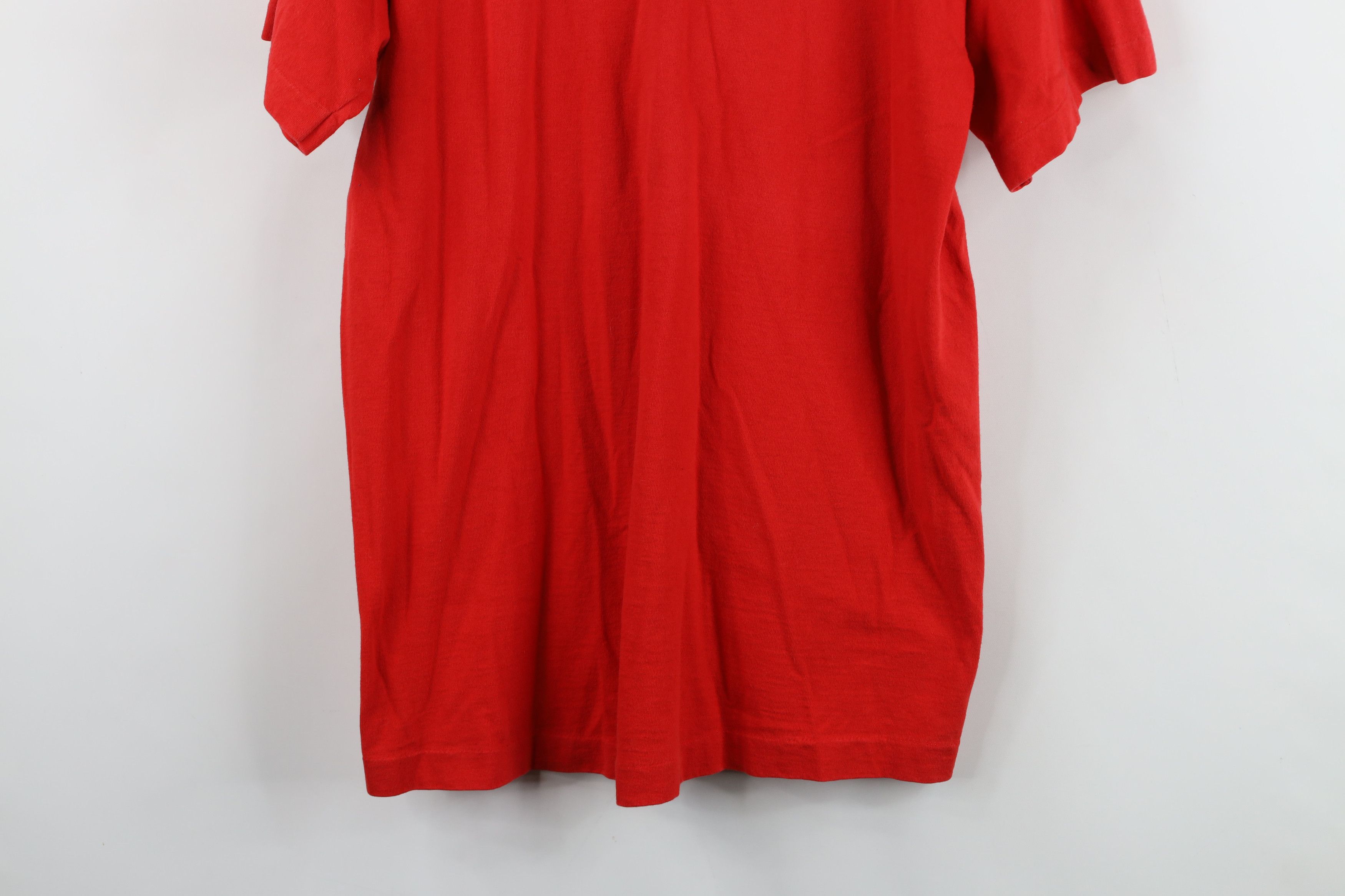 Vintage Vintage 90s Streetwear Breath Saloon T-Shirt Red Cotton USA Size US L / EU 52-54 / 3 - 3 Thumbnail