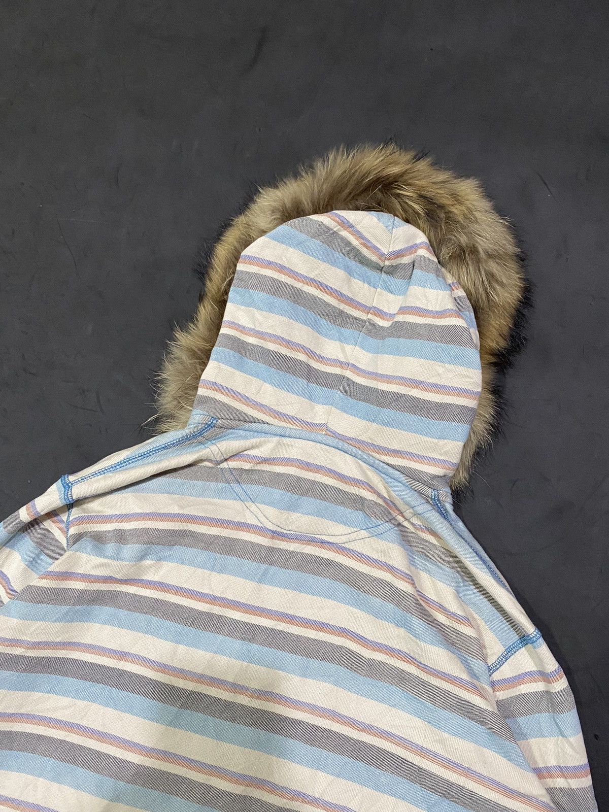 If Six Was Nine 💸BINDINGOFFER💸Uniqlo Striped Furhoodie Lgb Ifsixwasnine Size US L / EU 52-54 / 3 - 4 Thumbnail
