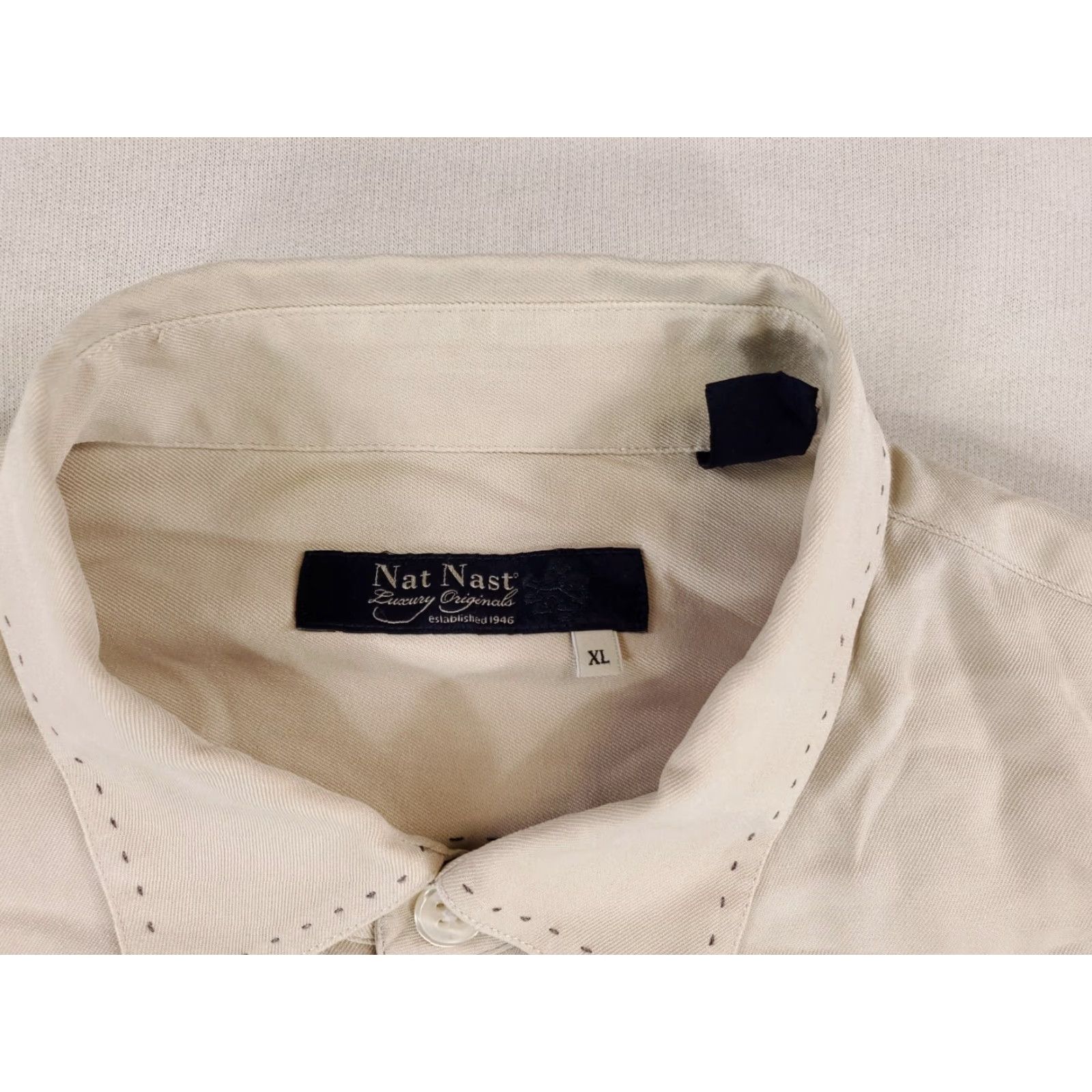 Nat Nast VINTAGE Nat Nast Limited Edition Coliseum Pool Pelican Resort Short Sleeve Mens XL White Button-Up Shirt Men XL Limited Edition Size US 36 / EU 52 - 4 Thumbnail