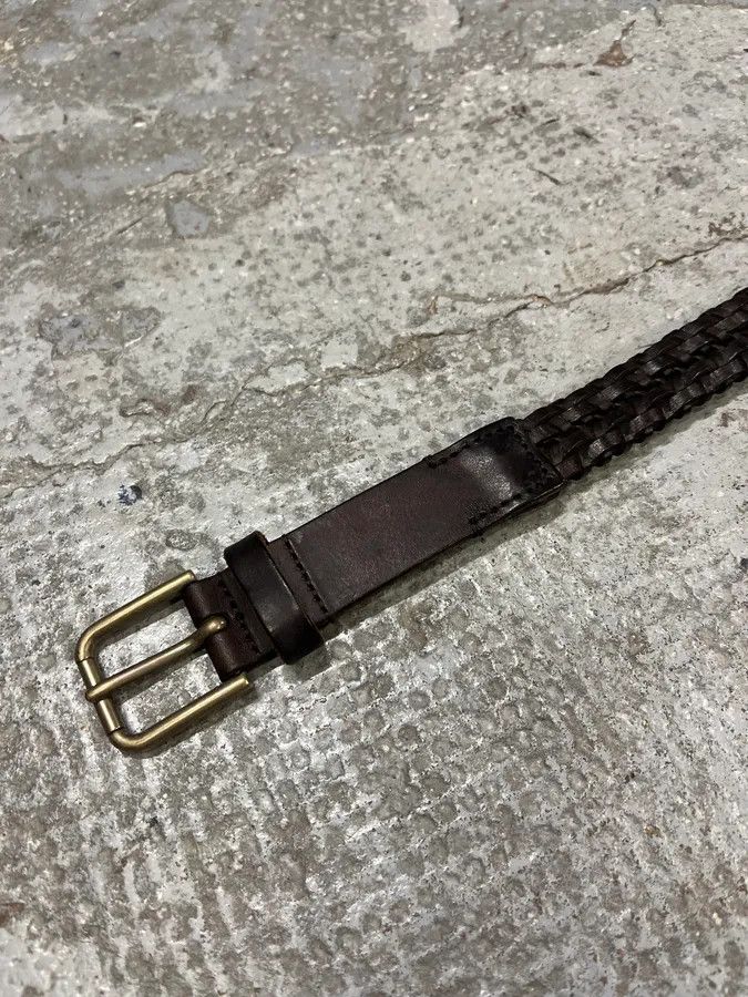 Dolce & Gabbana 2000s Dolce & Gabbana Brown Woven Leather Belt Size ONE SIZE - 6 Thumbnail