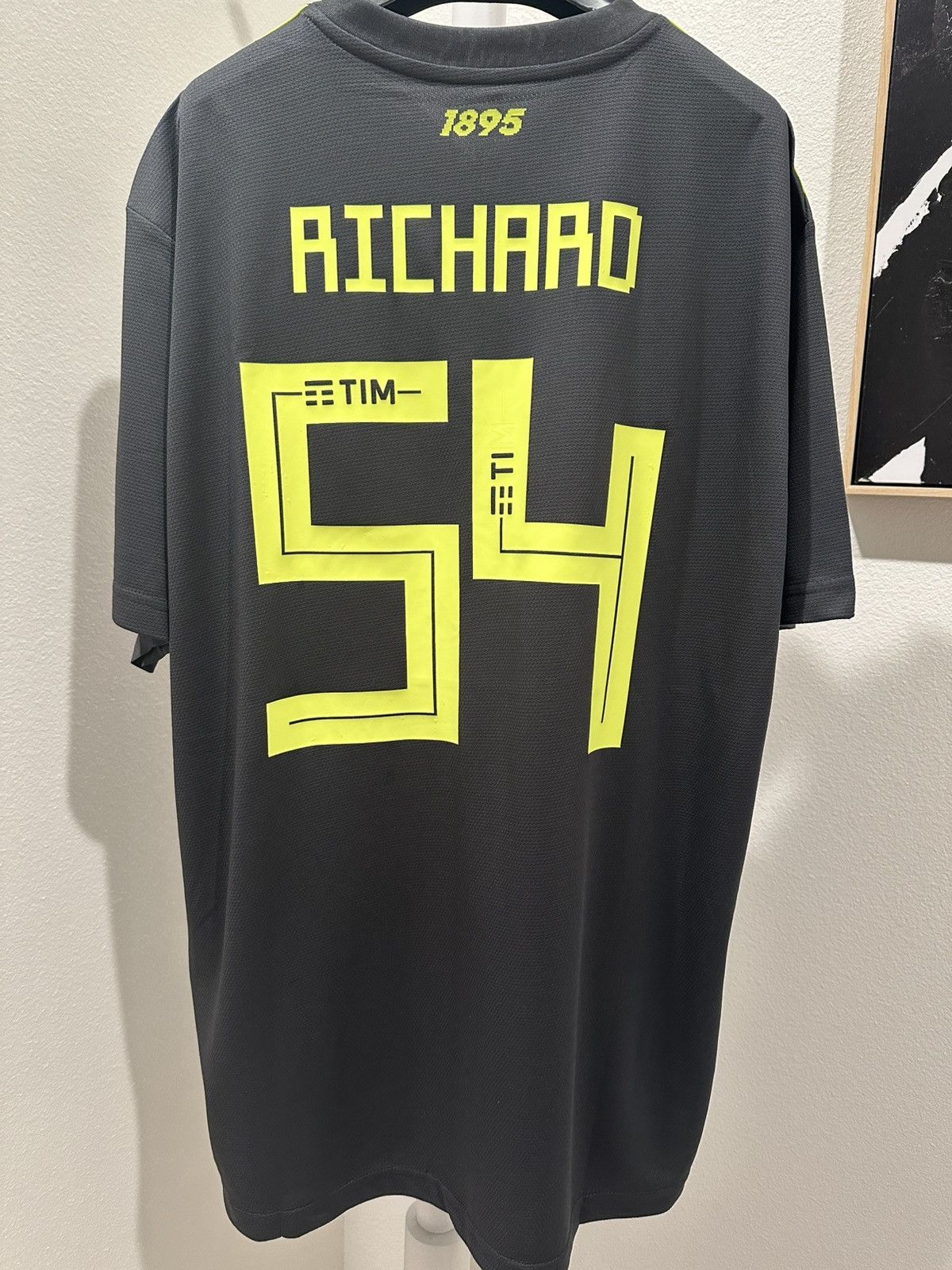 Adidas 2019-20 CR Flamengo Richard Rios Soccer Jersey Size US XL / EU 56 / 4 - 1 Thumbnail