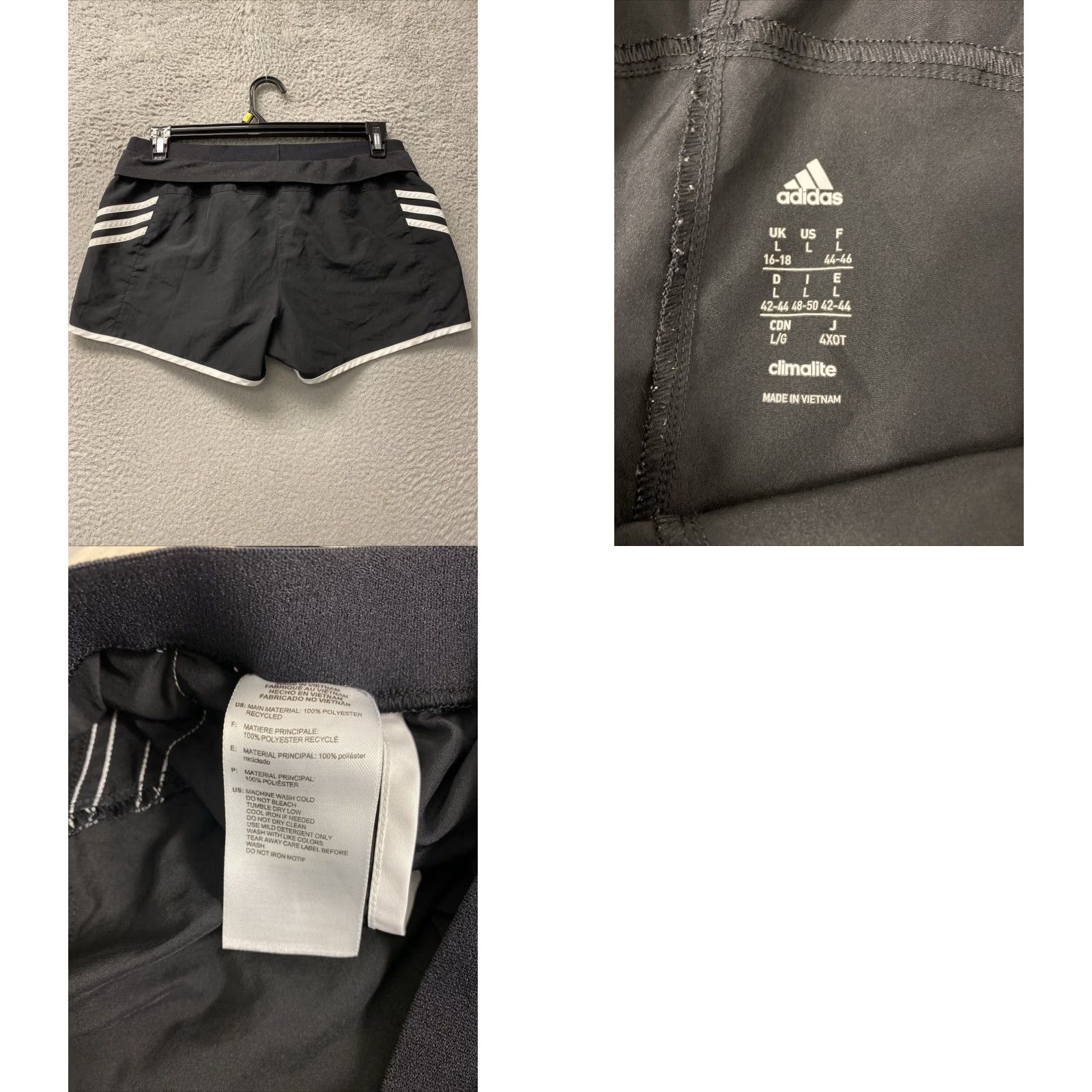 Adidas ADIDAS Aeroready Running Shorts Large Black Women's Athletic Activewear 3in Inseam Size 36" / US 14 / IT 50 - 8 Thumbnail