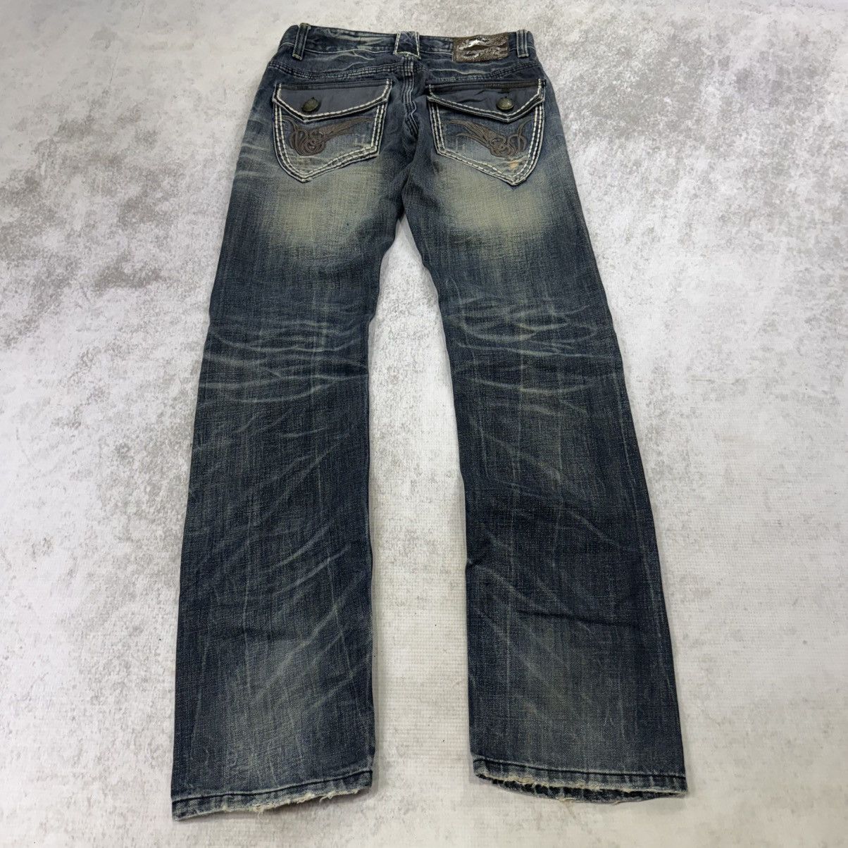 Japanese Brand 00s JUKEHOX sun faded light denim jeans blue Size US 31 - 2 Thumbnail