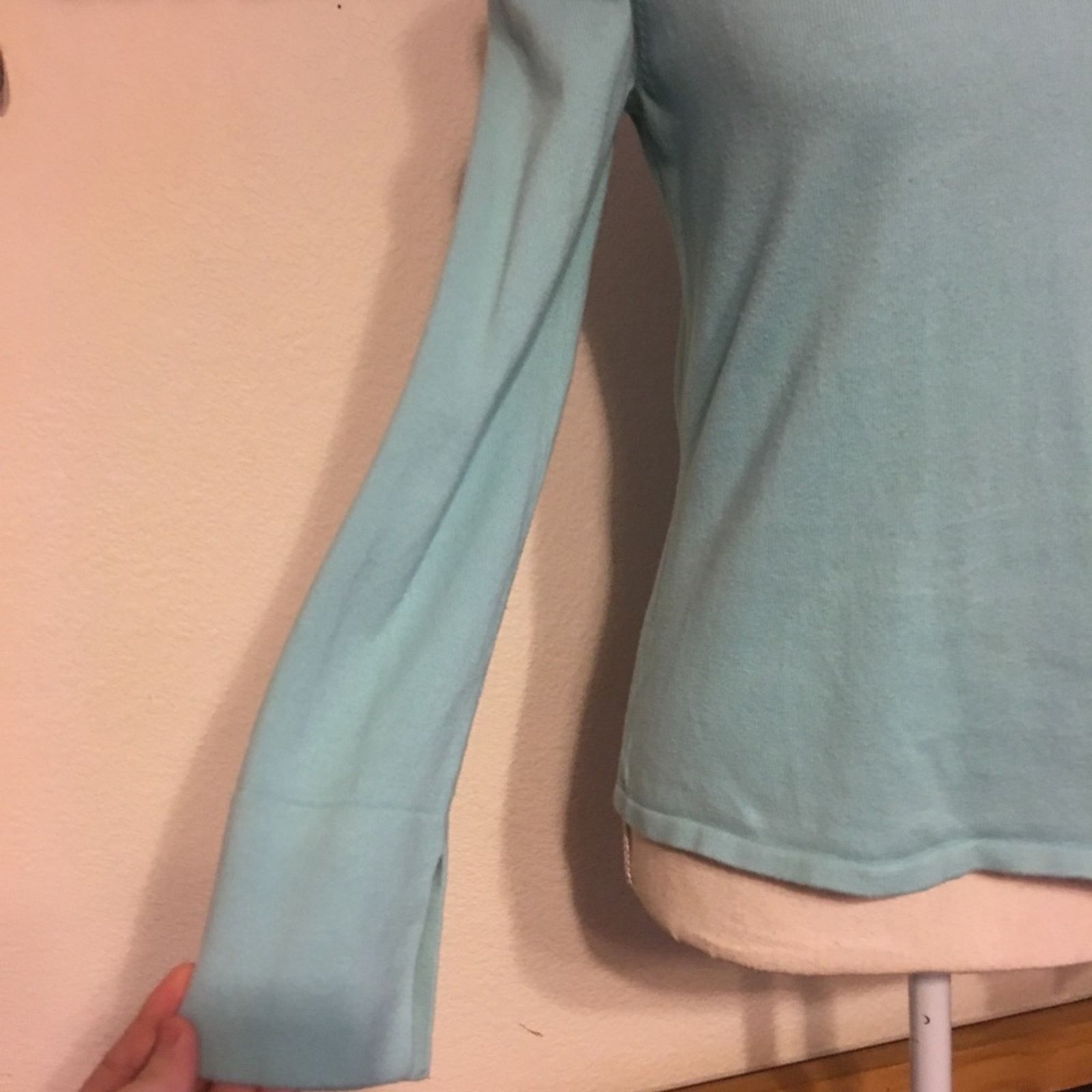 Vintage Hillard & Hansen blue collared long sleeve sweater Size S / US 4 / IT 40 - 3 Thumbnail