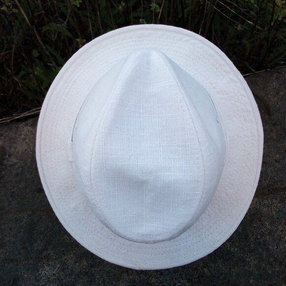 Vintage Vintage Youngan Fedora Hat White Size ONE SIZE - 4 Thumbnail