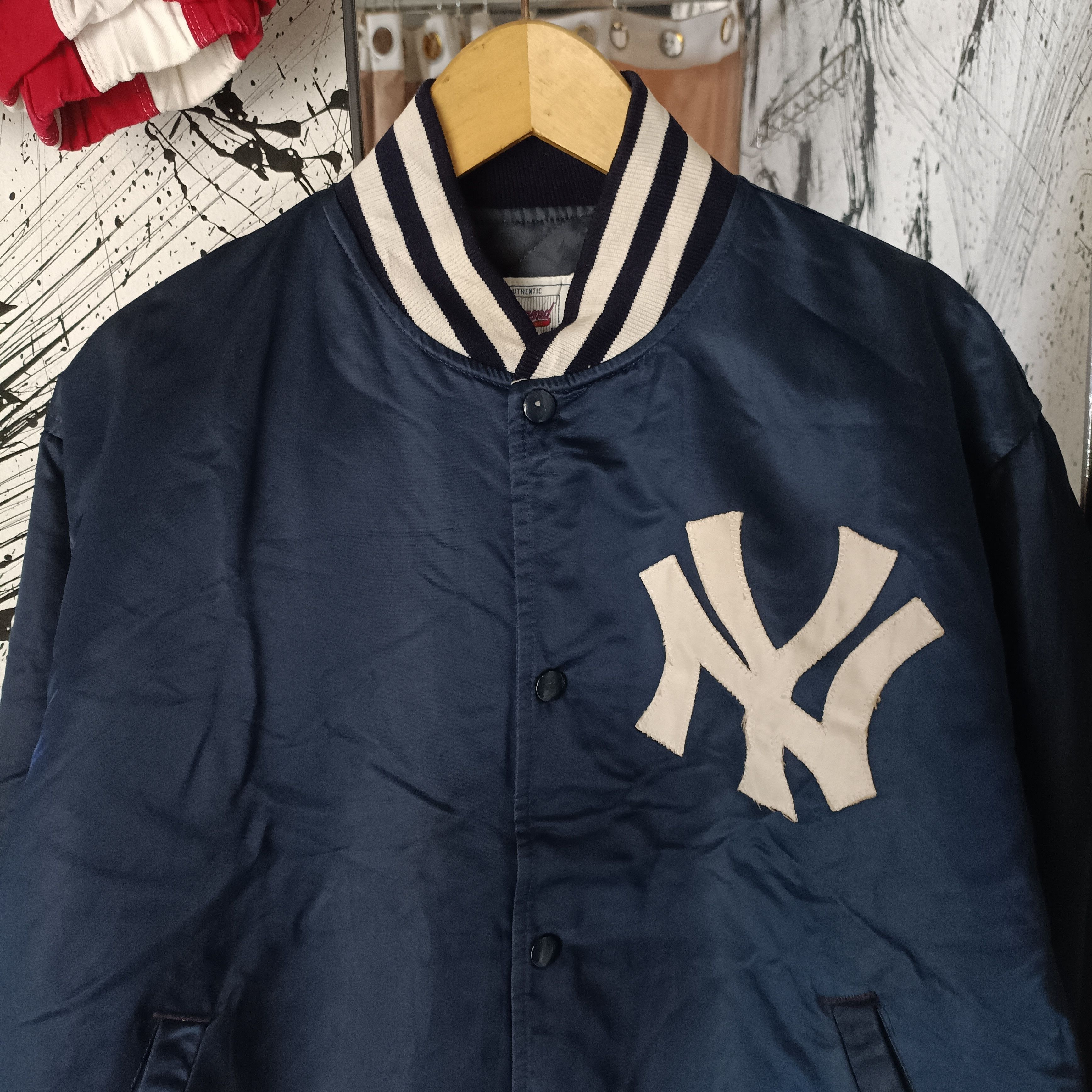 New York Yankees Vintage 1990 RARE MLB New York Starter Diamond Collection Size US L / EU 52-54 / 3 - 2 Thumbnail