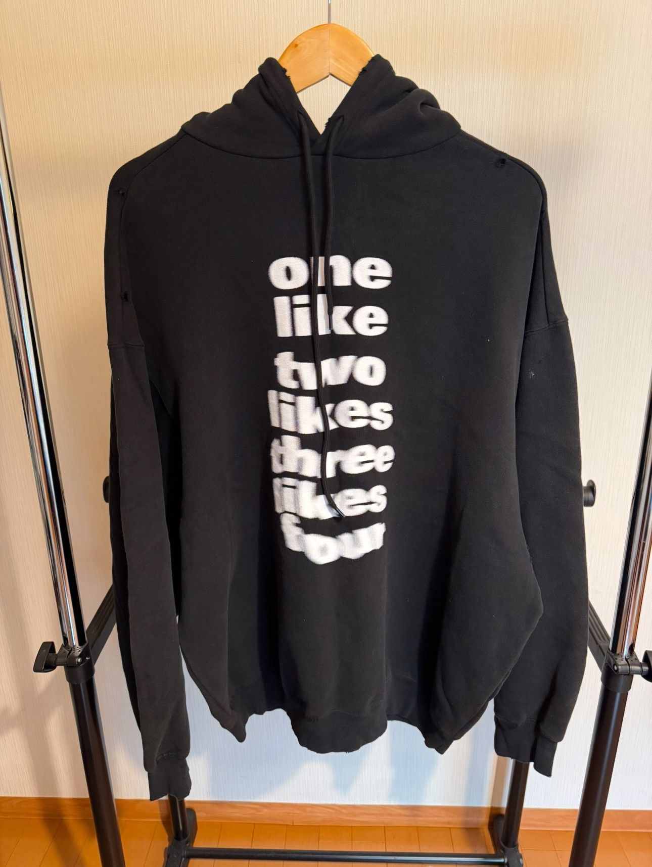 Balenciaga AW20 One Like Blurred Over Hoodie | Grailed