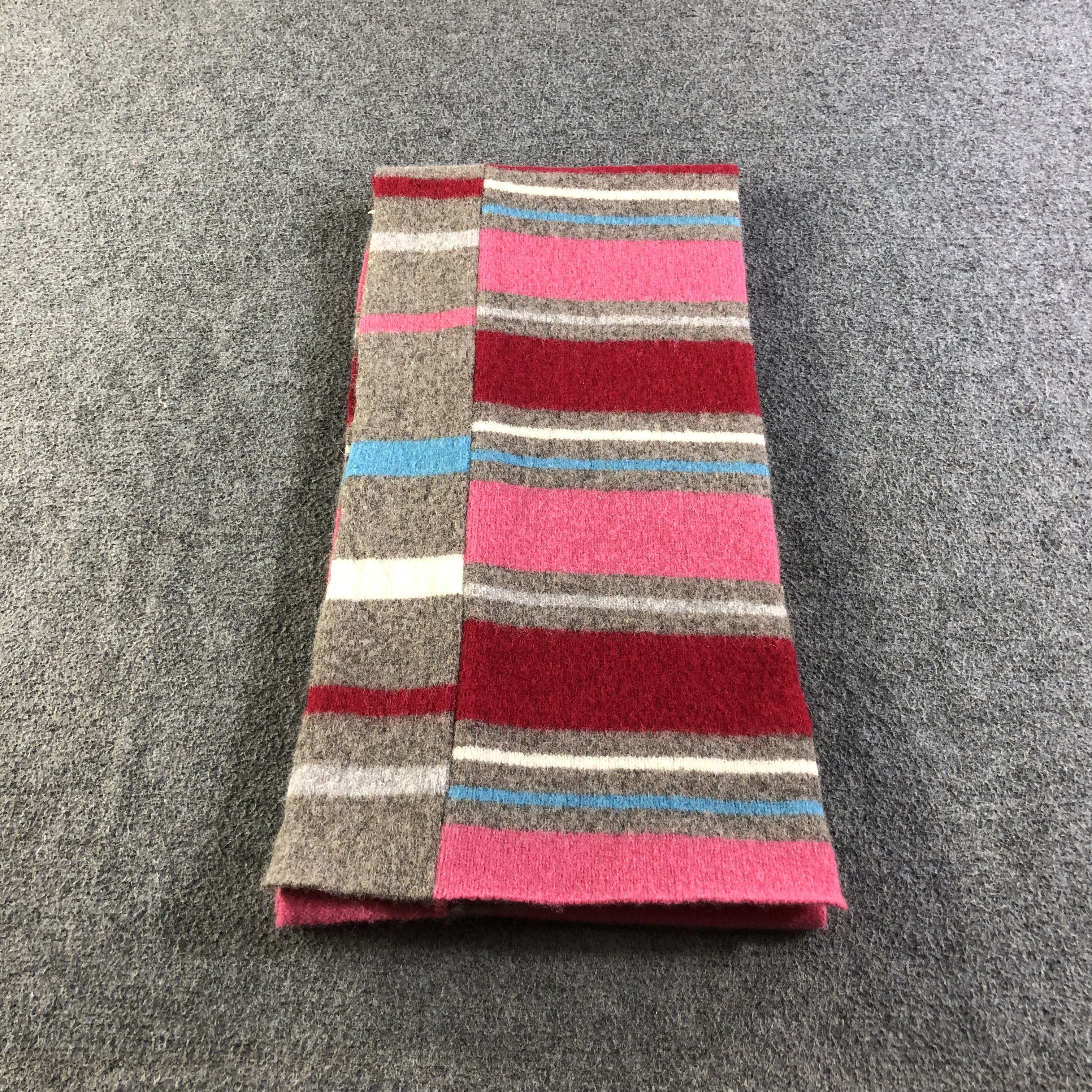 Vintage Glen Prince Striped Wool Scarf Muffler V2709 Size ONE SIZE - 2 Thumbnail