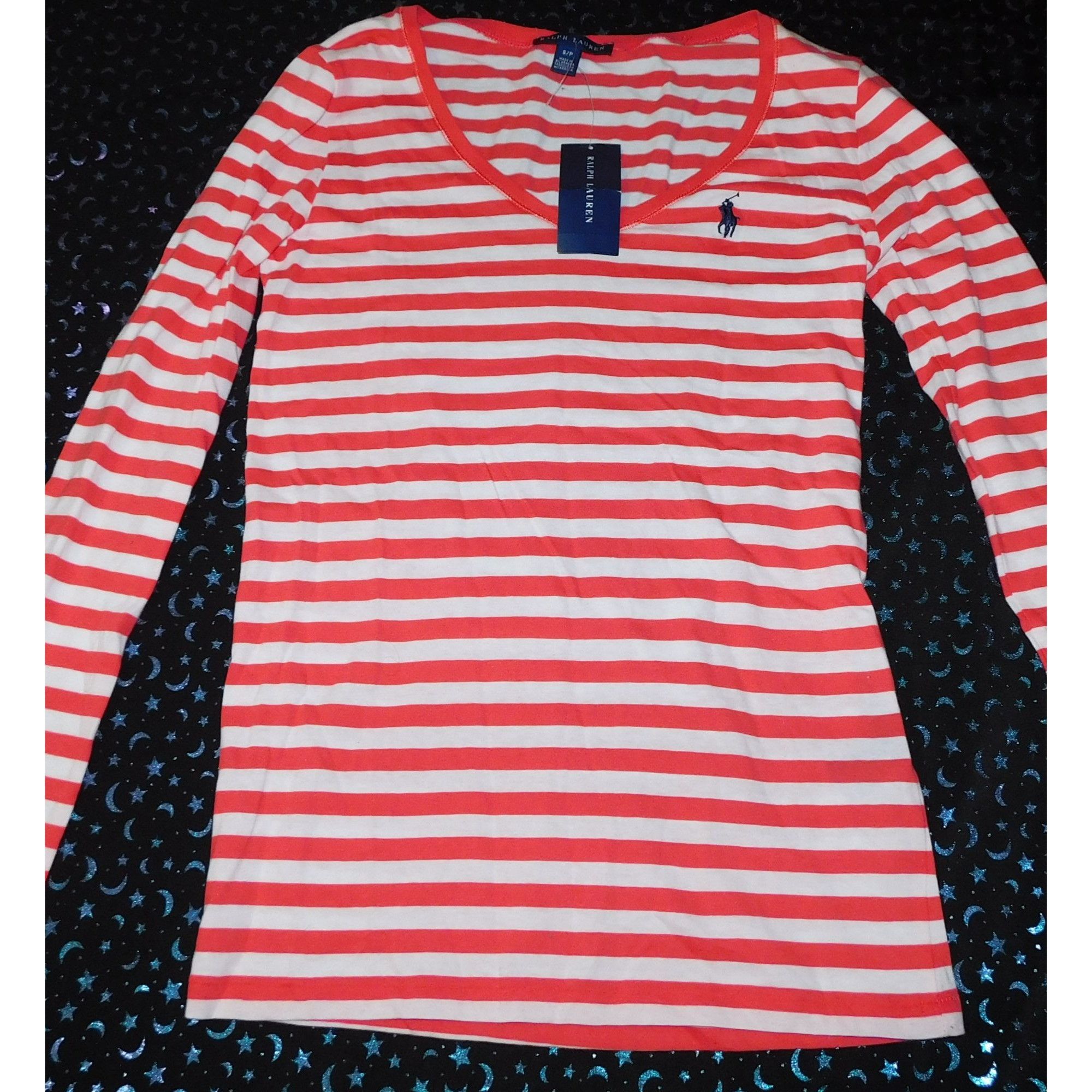 Ralph Lauren Ralph Lauren Red And White Striped Long Sleeve Shirt Size S / US 4 / IT 40 - 3 Thumbnail