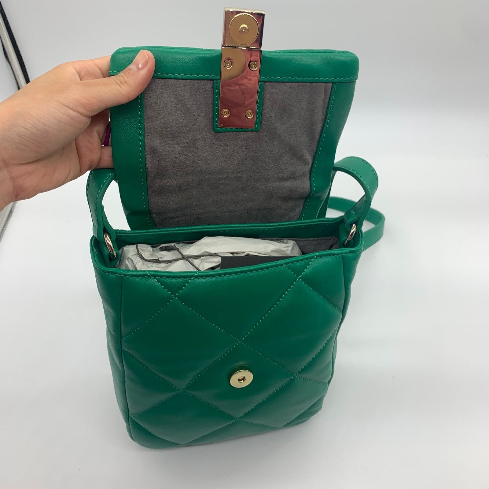 Vince Camuto Vince Camuto Womens Purse Quilted Leather Crossbody Size ONE SIZE - 6 Thumbnail