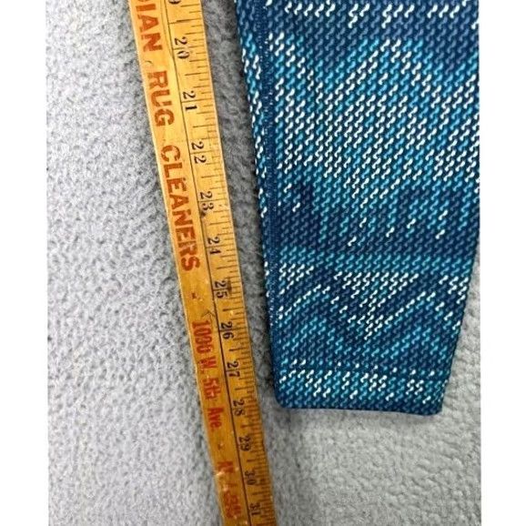Nike Nike Pro Legging Pants Women Large Dri-Fit Teal Geometric Athletic Ankle Pull On Size 36" / US 14 / IT 50 - 6 Thumbnail