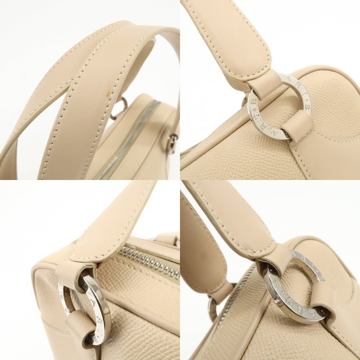Bvlgari Bvlgari Logo Leather Shoulder Bag Beige Size ONE SIZE - 4 Thumbnail