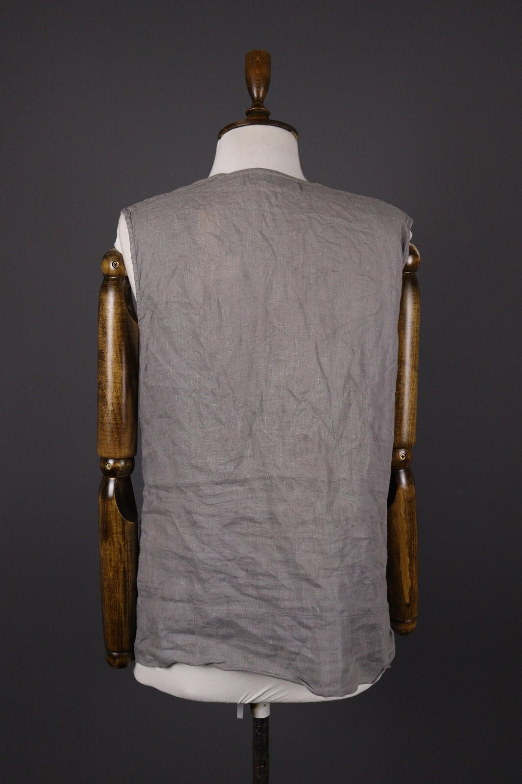 Other Elemente Clemente Gray Linen Designer Tank Top Shirt Size 2 Size M / US 6-8 / IT 42-44 - 5 Thumbnail