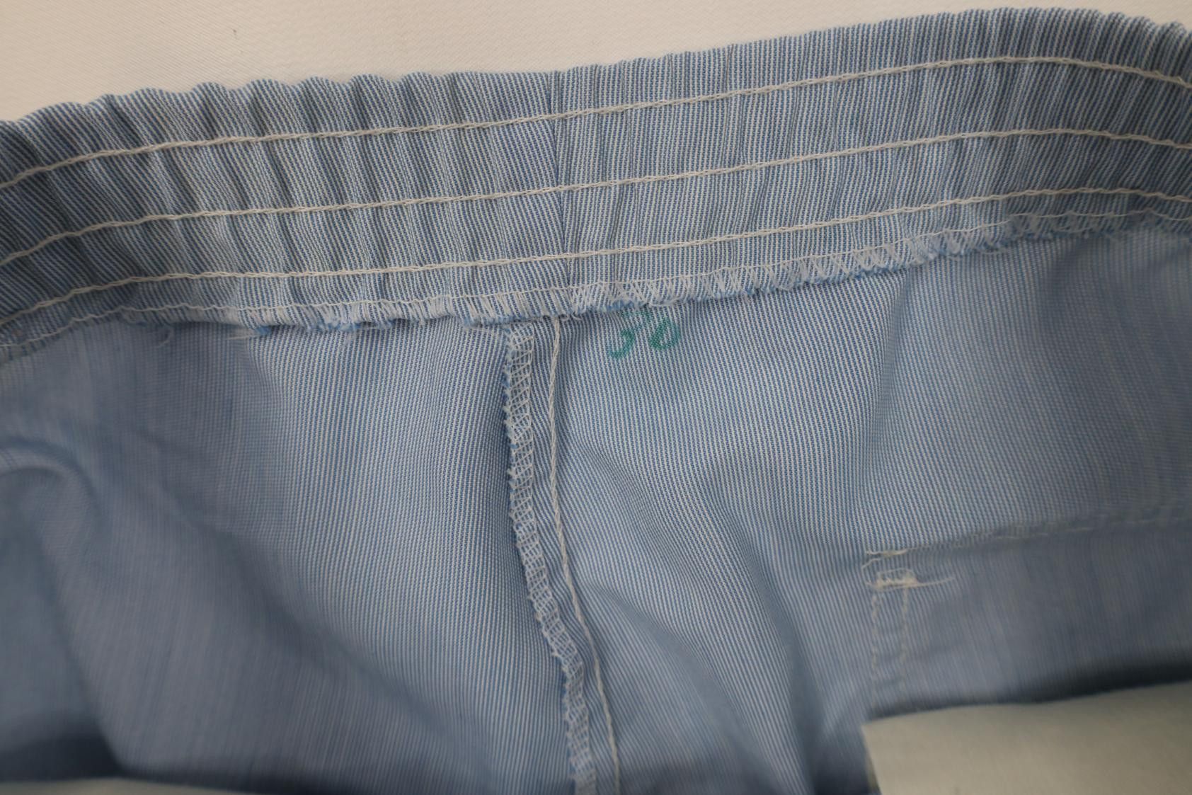 Vintage Vintage 70s Streetwear Striped Flared Wide Leg Pants Blue Size US 32 / EU 48 - 8 Thumbnail