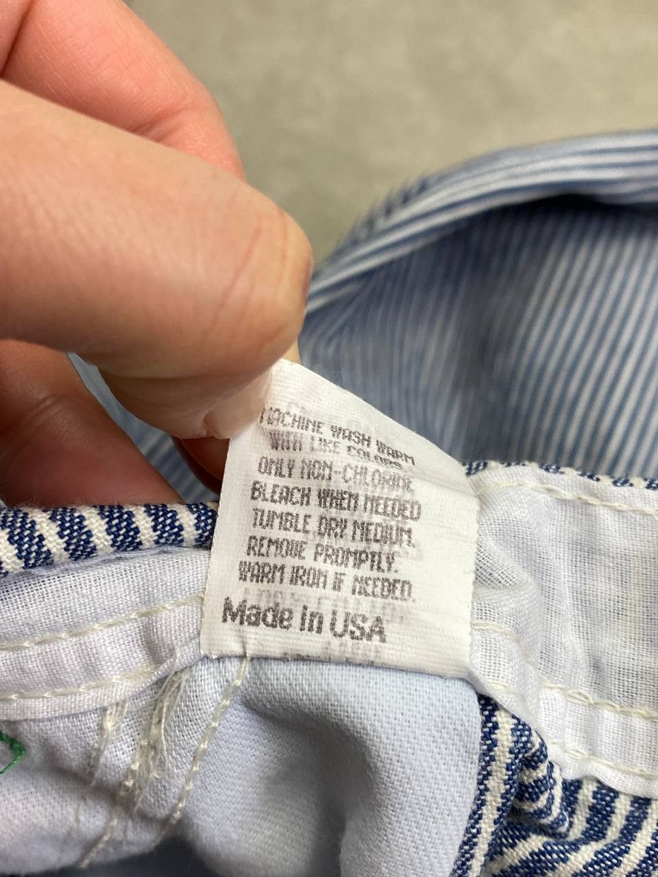 Oshkosh Vintage Oshkosh B'Gosh Union Made Striped American Overalls Size US 36 / EU 52 - 18 Thumbnail