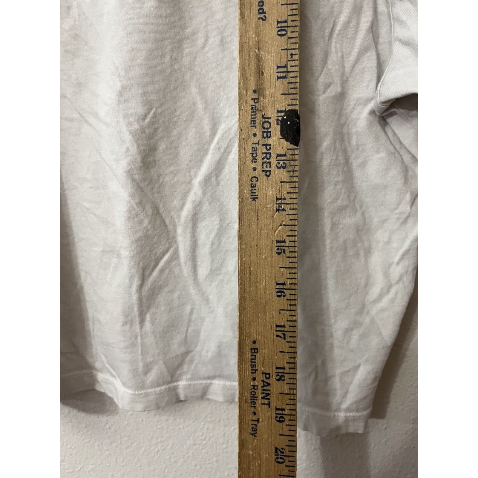 Vintage TOMMY JEANS Womens Crop Graphic T-Shirt Top White Regular L Short Sleeve Crew Neck Logo Print Casual Shirt Woman Size L / US 10 / IT 46 - 5 Thumbnail