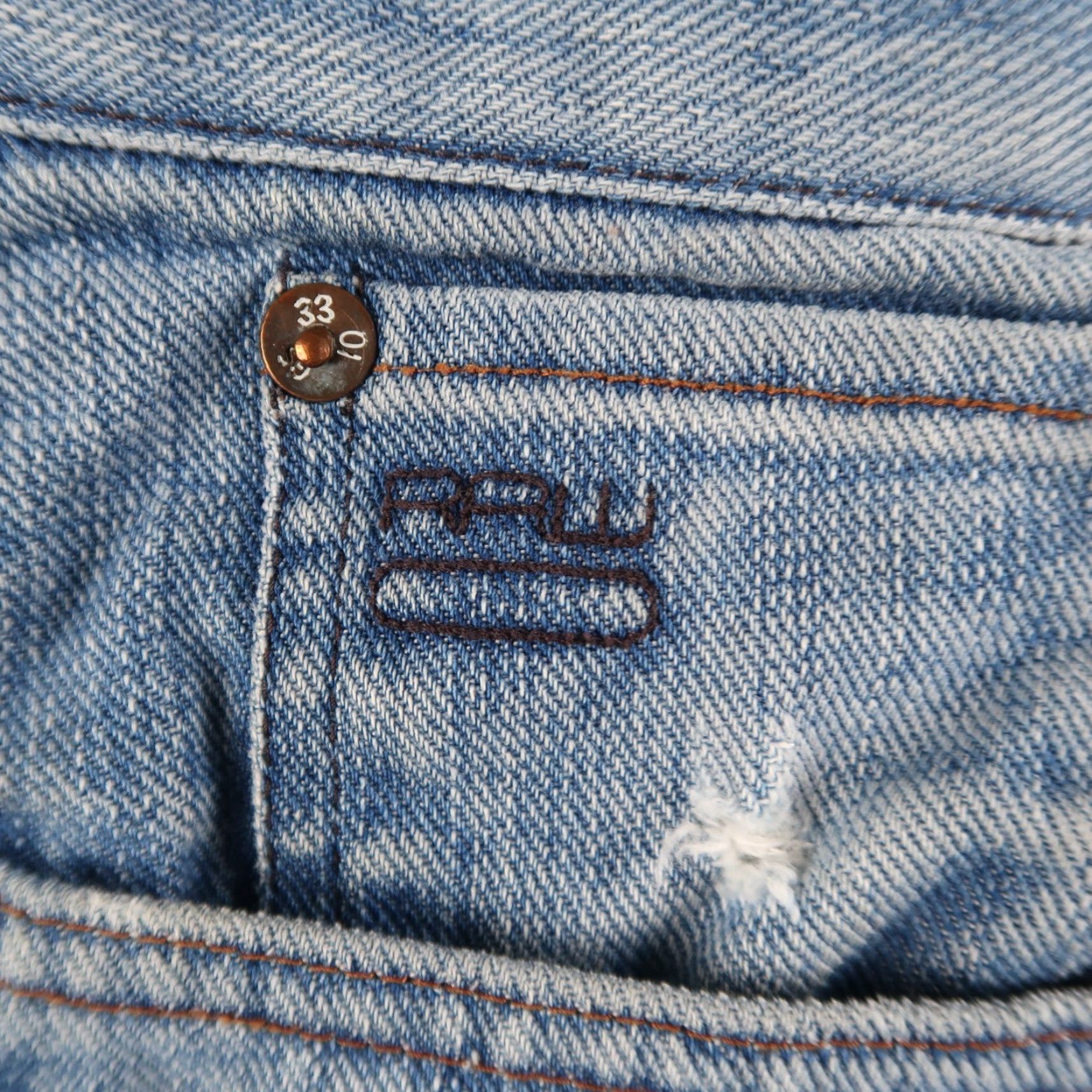 G-Star G-Star Raw Denim Jeans Men's Blue Size 33x30 Bootcut Denim 100% Cotton Button Fly Italy Regular Stretch Jeans Mens Bootscut blue wash 5-Pocket Size US 33 - 6 Thumbnail