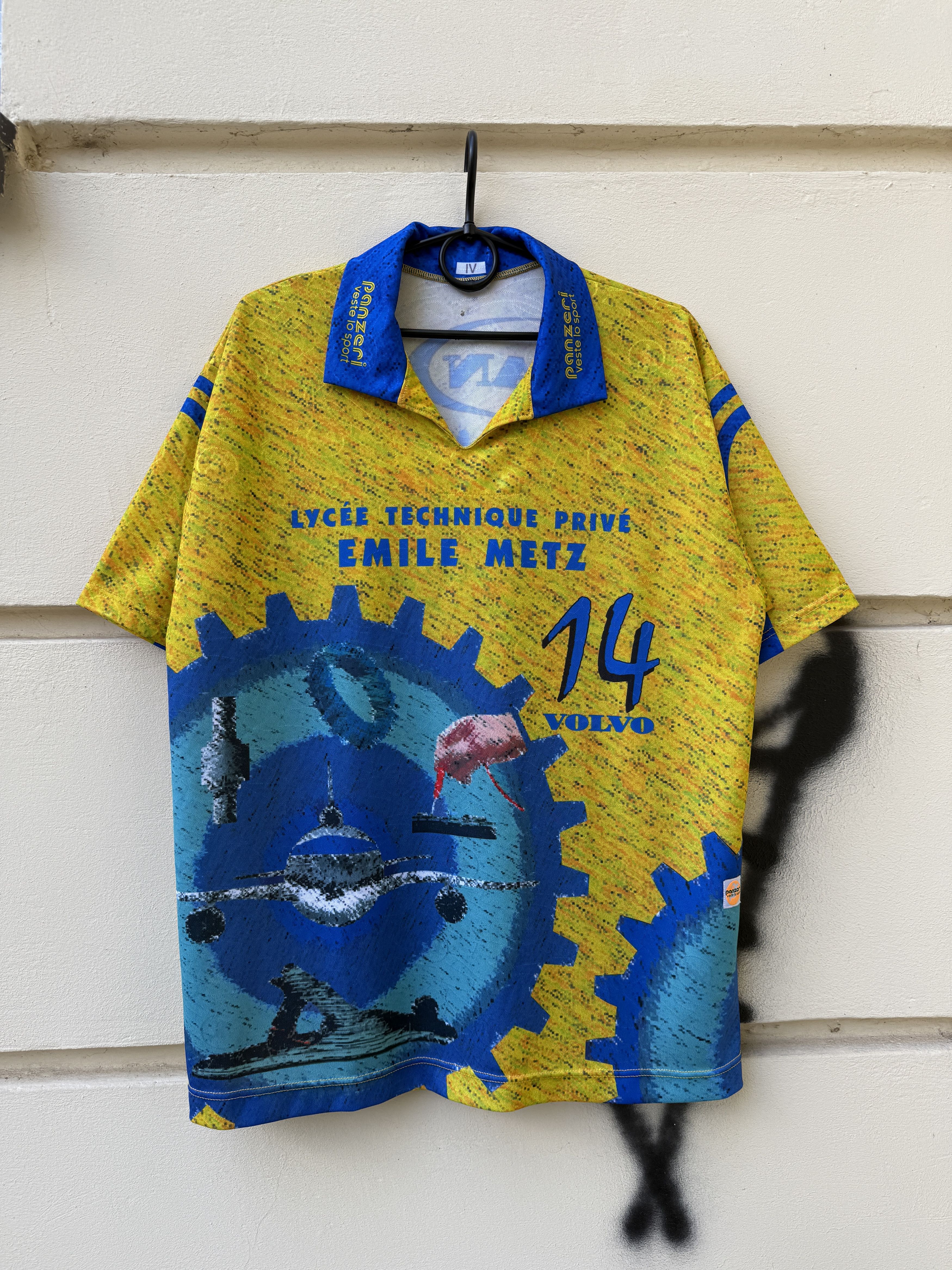 Vintage Panzeri Volvo vintage crazy jersey Size US XL / EU 56 / 4 - 1 Thumbnail